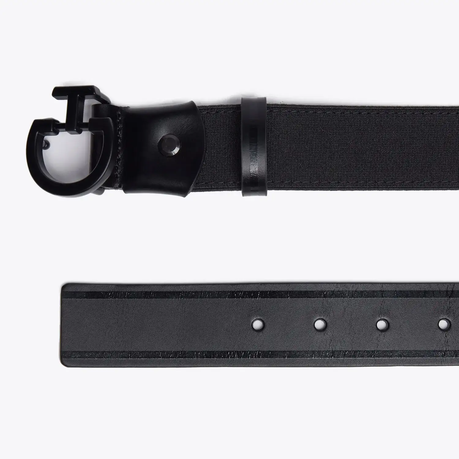 Cavalleria Toscana Women's Chamois Belt BLACK-2