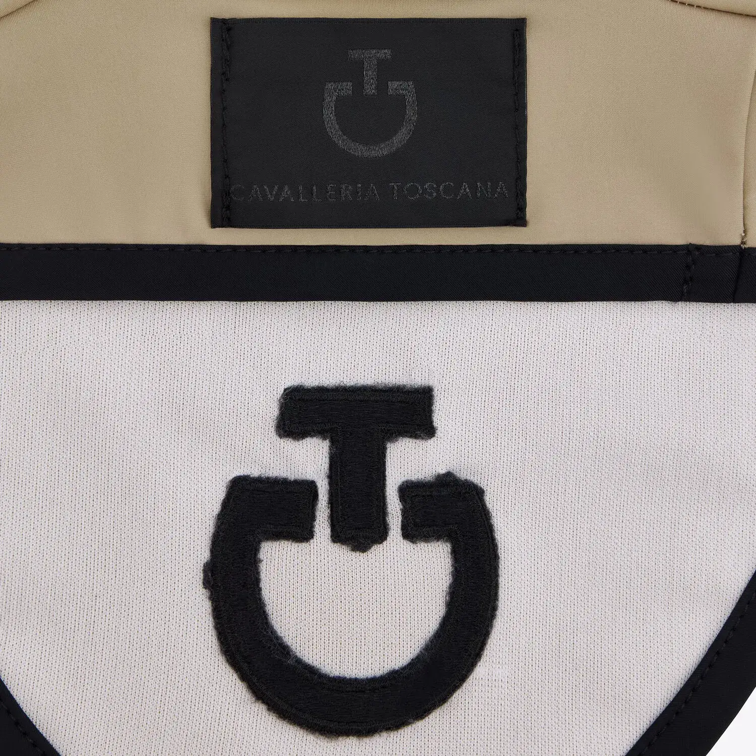 Cavalleria Toscana Jersey horse earnet BEIGE/BLACK-3