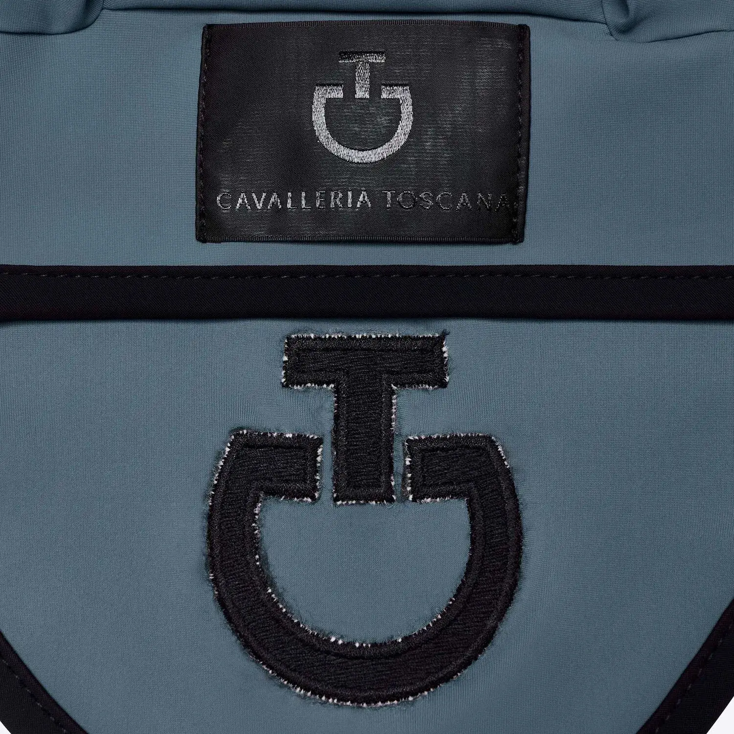 Cavalleria Toscana Jersey horse earnet PETROLEUM / BLACK-3