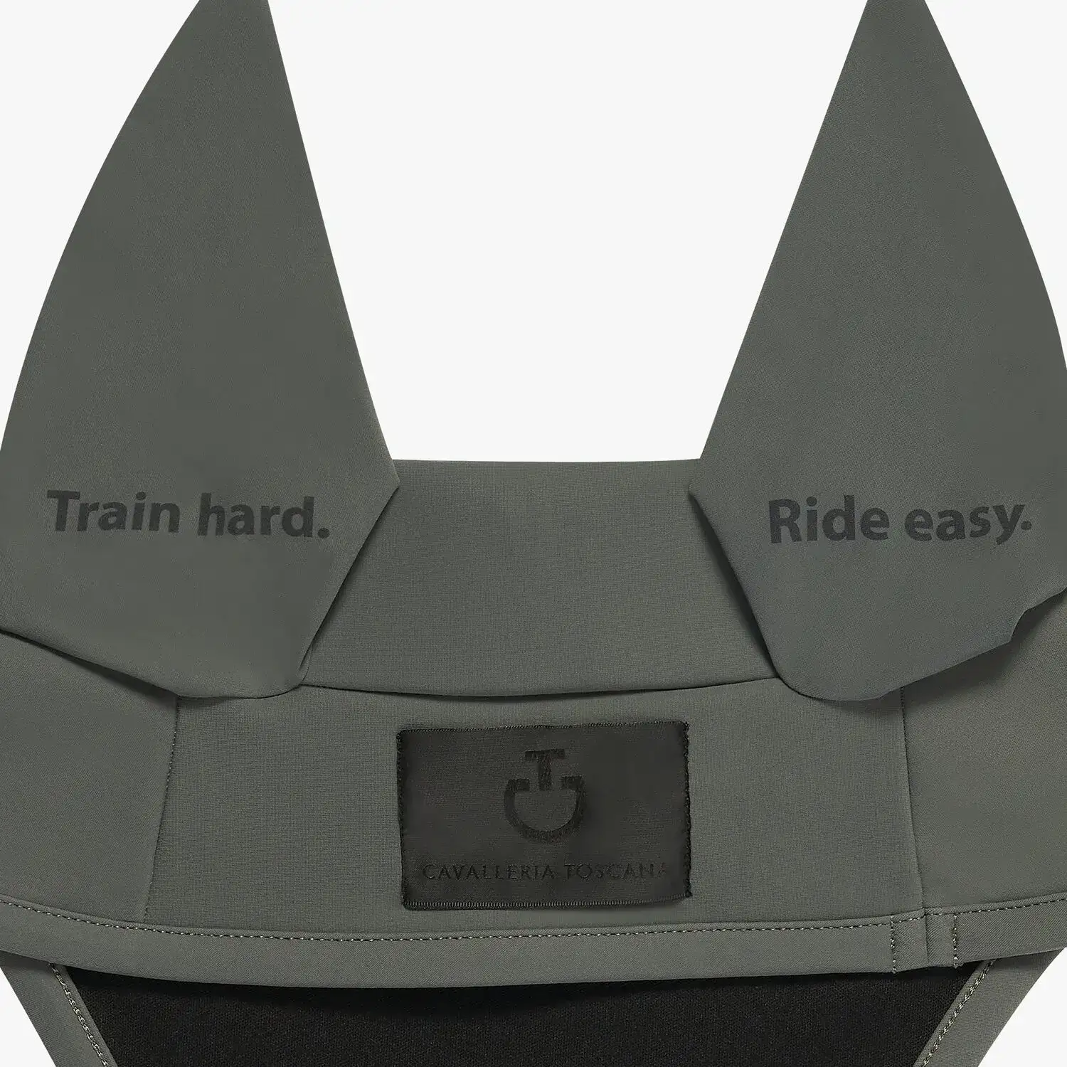 Cavalleria Toscana Lightweight jersey ear bonnet FOLIAGE GREEN-2