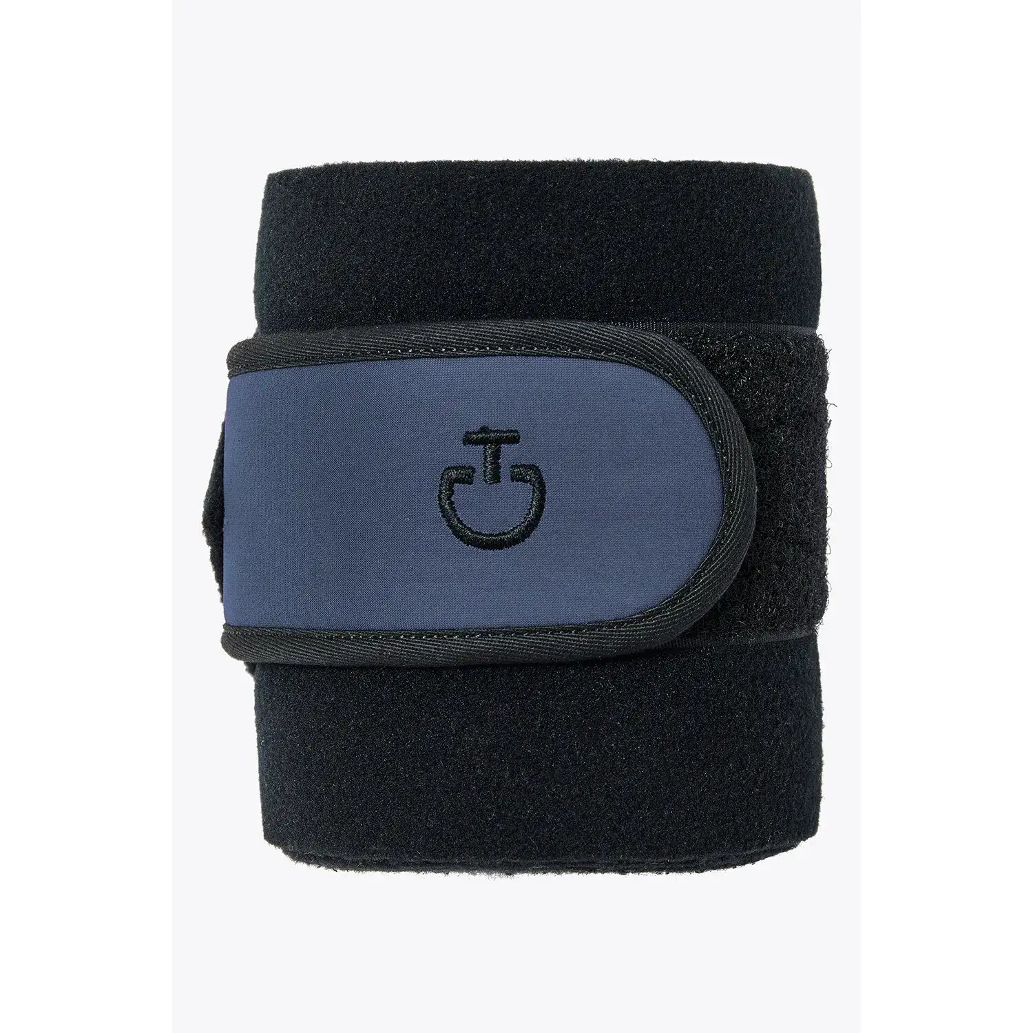 Cavalleria Toscana Fleece leg bandages BLACK / ATLANTIC BLUE-1