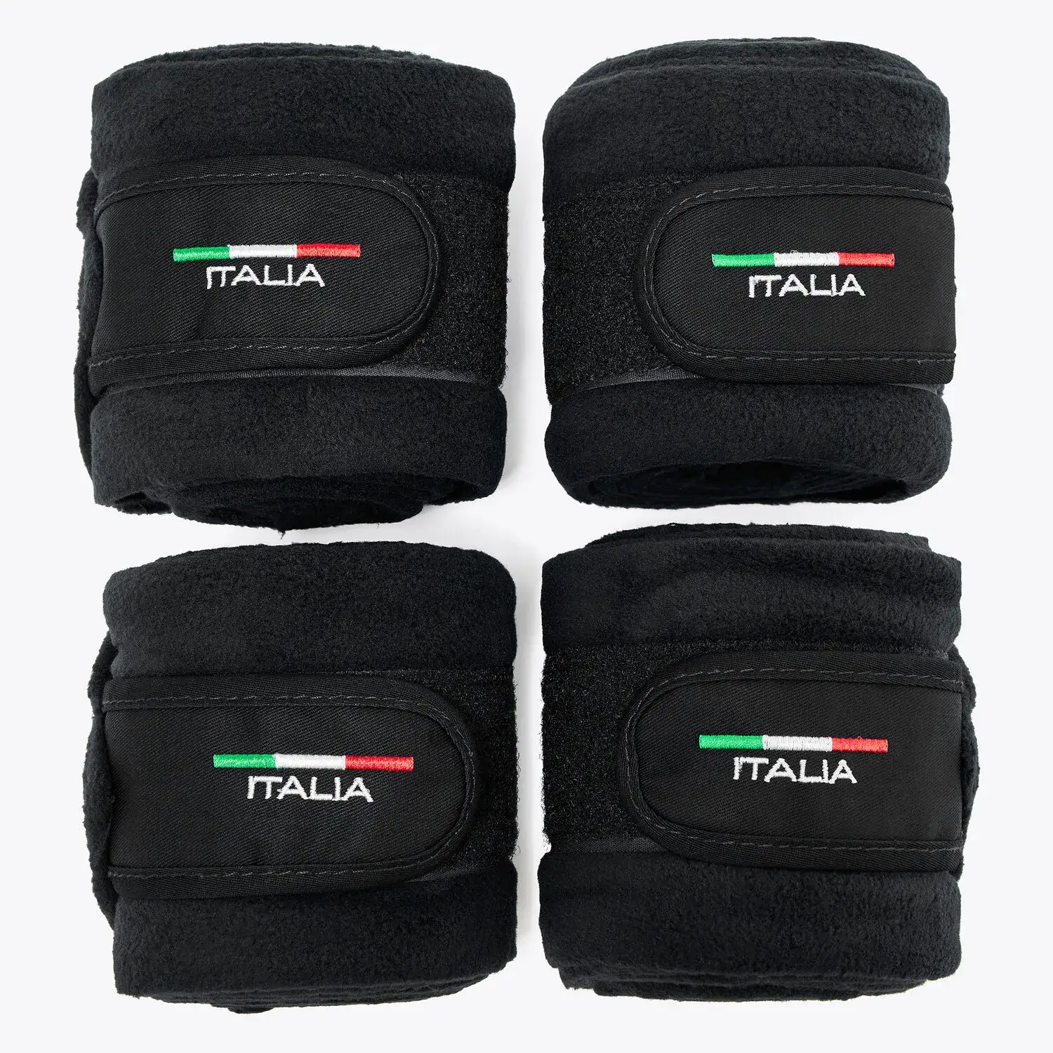 Cavalleria Toscana FISE fleece horse bandages BLACK-4