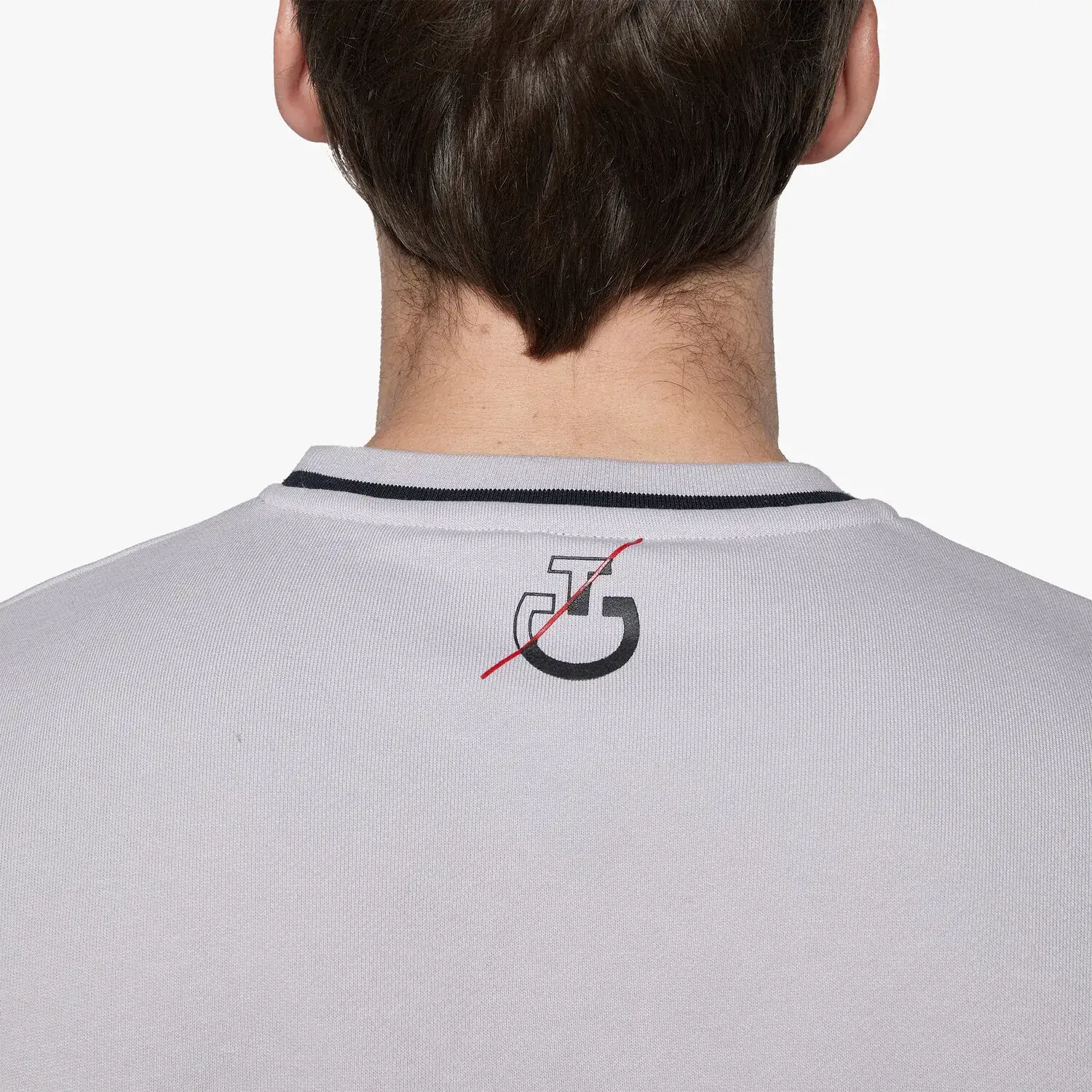 Cavalleria Toscana Men's Train Hard Ride Easy Sweatshirt LIGHT GREY-5