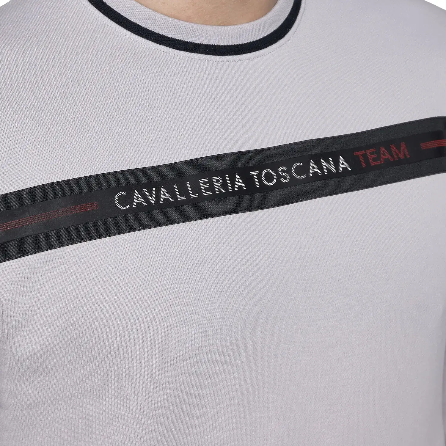 Cavalleria Toscana Men's Train Hard Ride Easy Sweatshirt LIGHT GREY-8