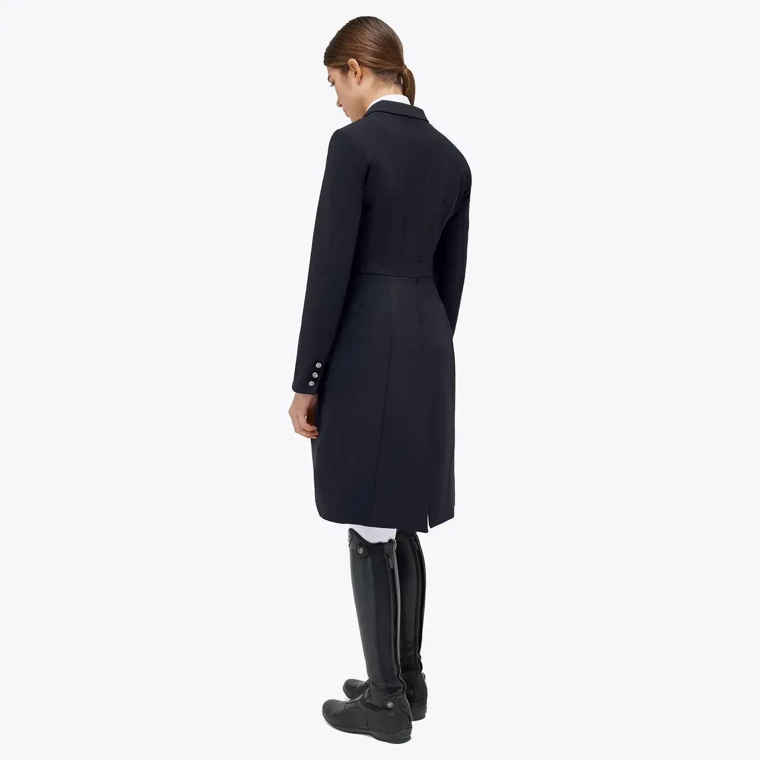 Cavalleria Toscana Women's tailcoat with covered b NAVY-2