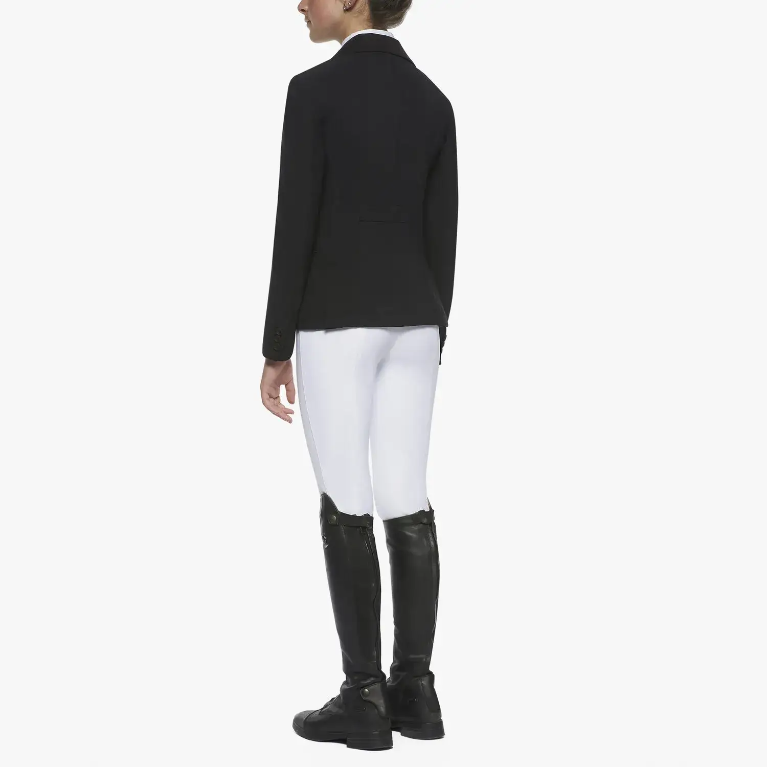Cavalleria Toscana Girl`s competition riding jacket BLACK-3