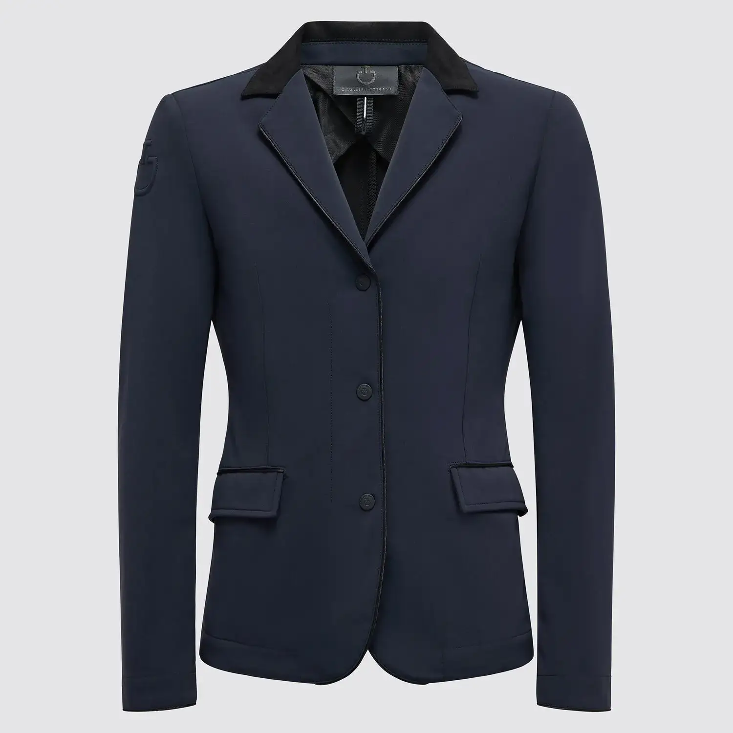Cavalleria Toscana GP Girl's Zip Competition Jacket NAVY-1