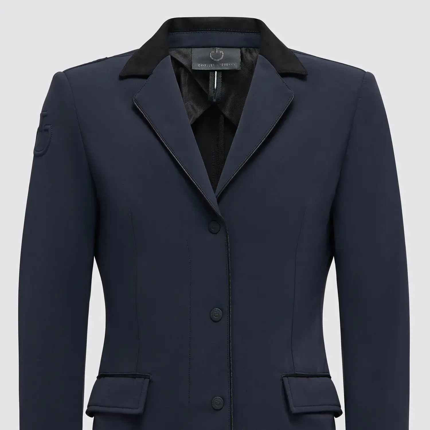 Cavalleria Toscana GP Girl's Zip Competition Jacket NAVY-4