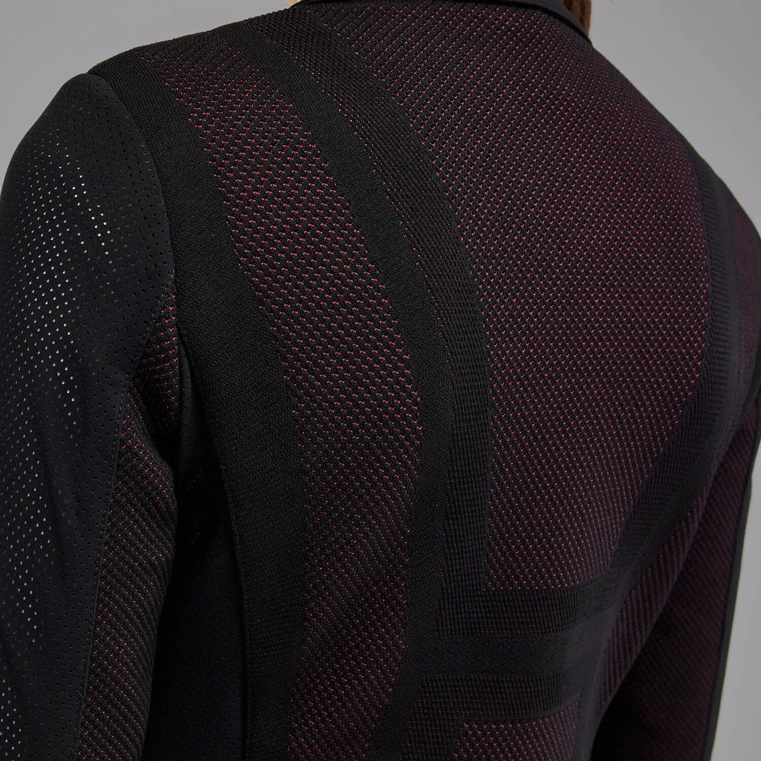 Cavalleria Toscana Women's competition riding jacket embroidery Black/ Rose-6