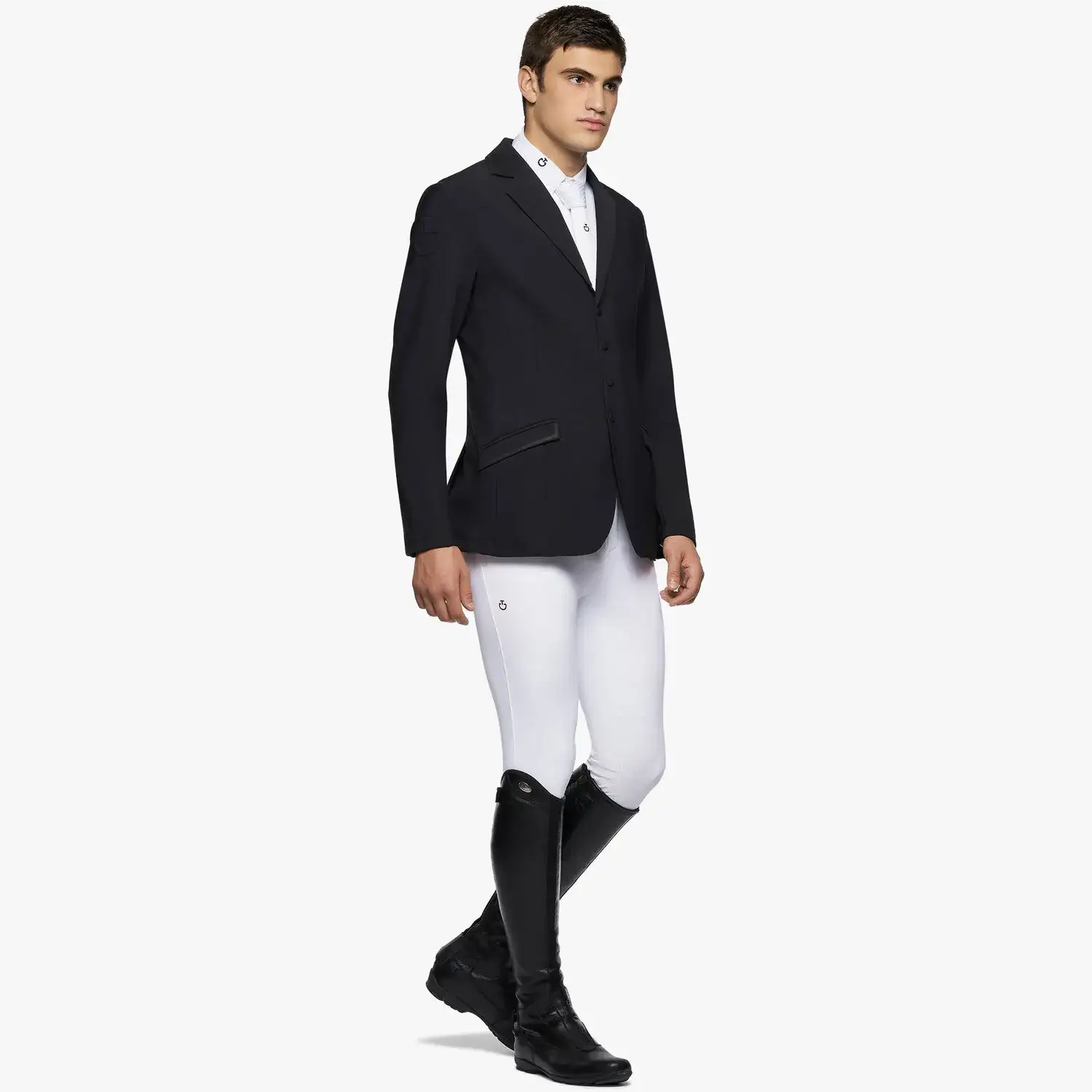 Cavalleria Toscana Men's lightweight riding jacket BLACK-4