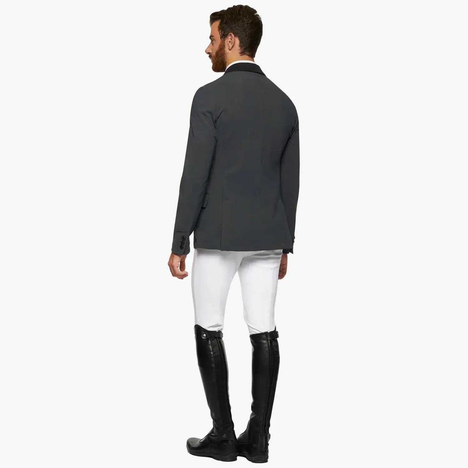 Cavalleria Toscana Men's competition jacket. CHARCOAL GREY-3