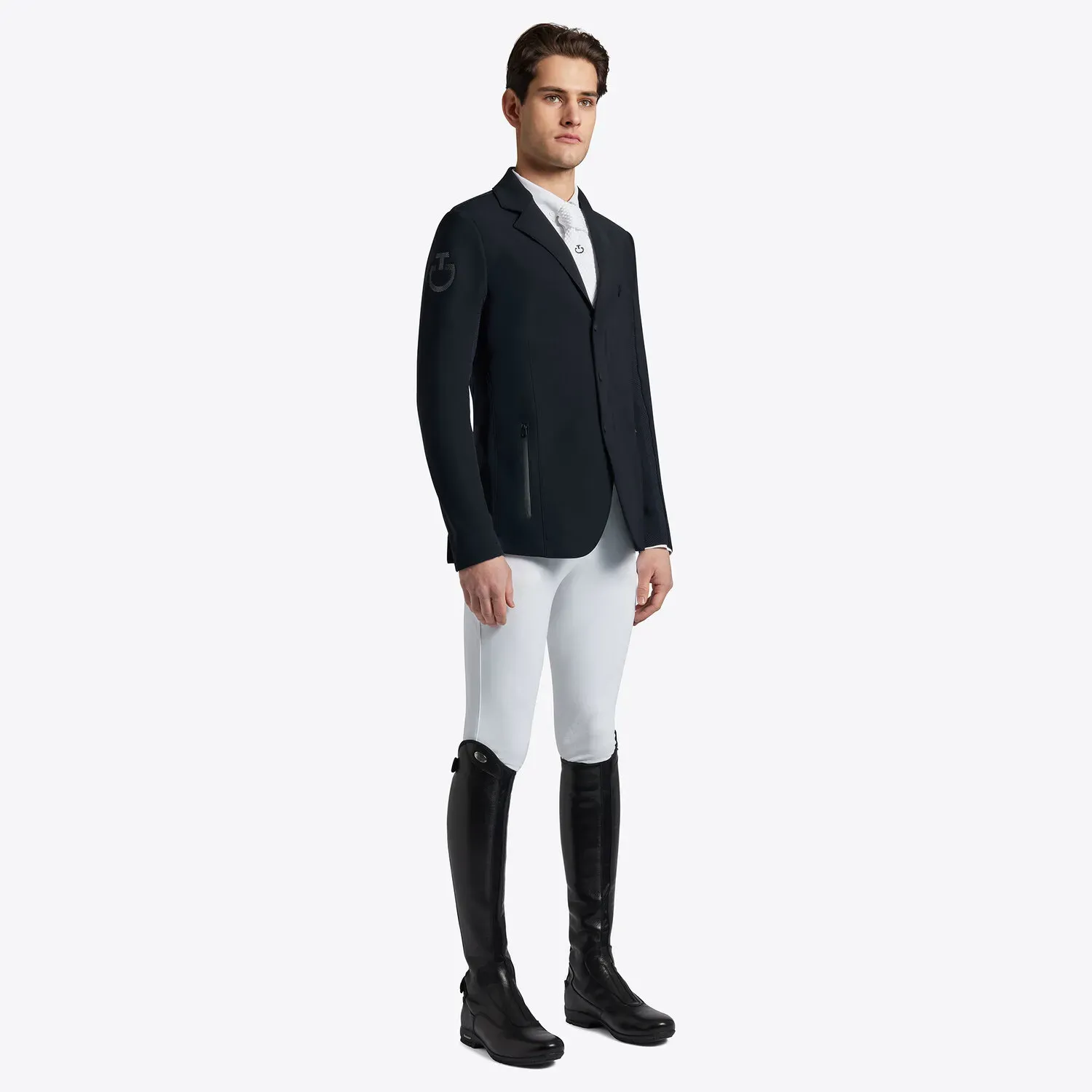 Cavalleria Toscana Lightweight men's riding jacket. NAVY-1