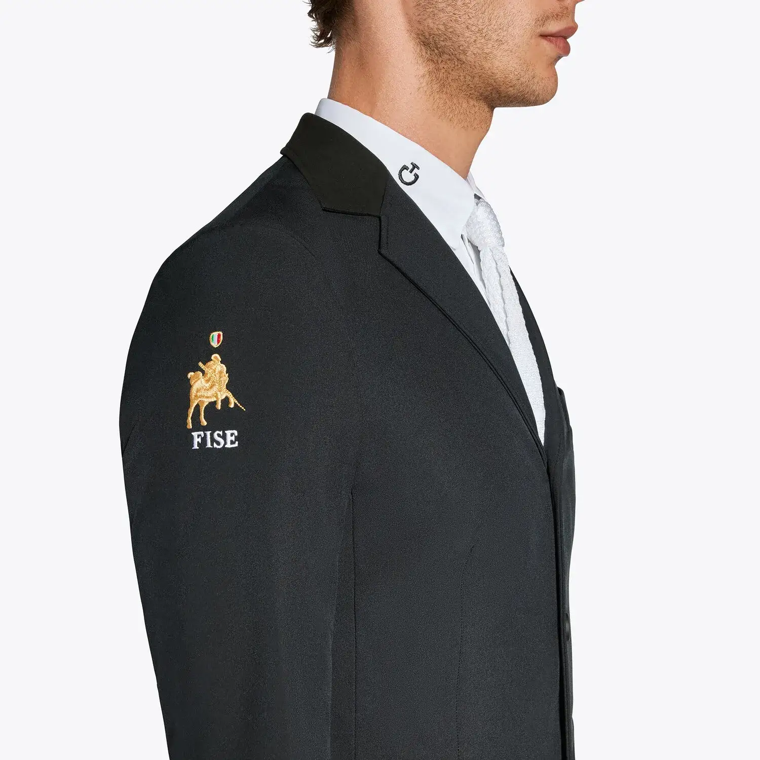 Cavalleria Toscana Men's FISE competition jacket BLACK-2
