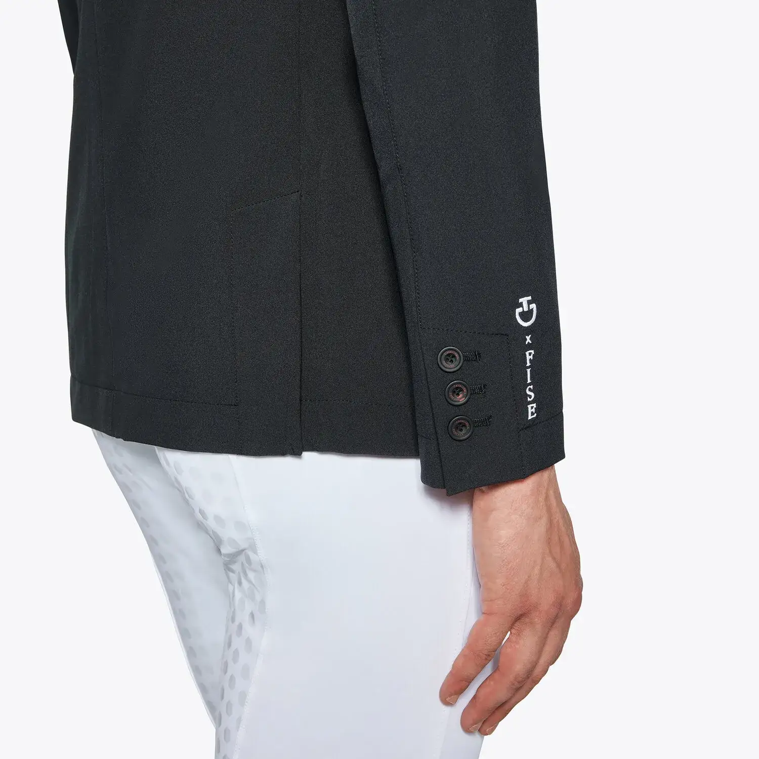 Cavalleria Toscana Men's FISE competition jacket BLACK-3