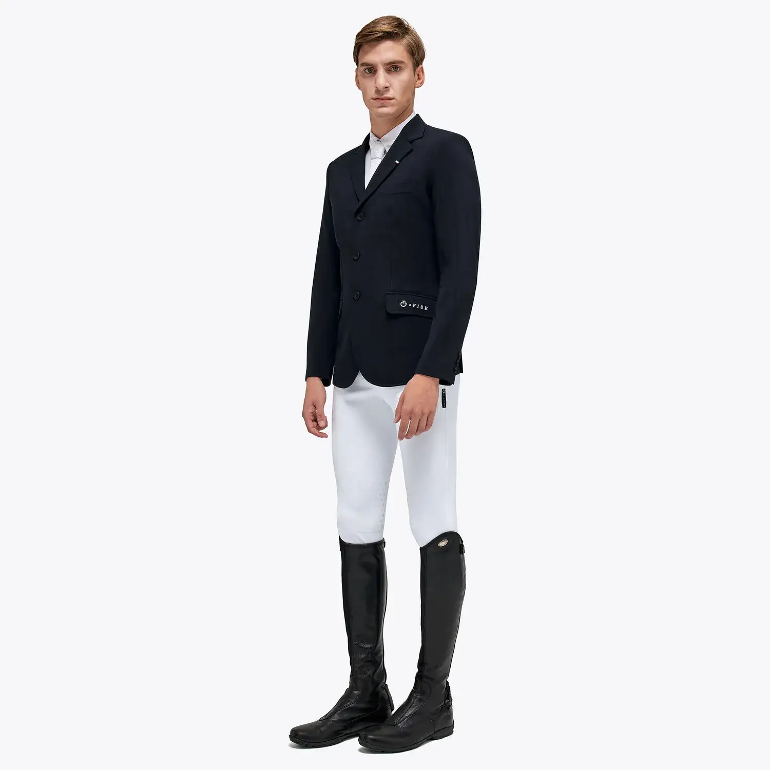 Cavalleria Toscana Men's FISE competition jacket NAVY-2