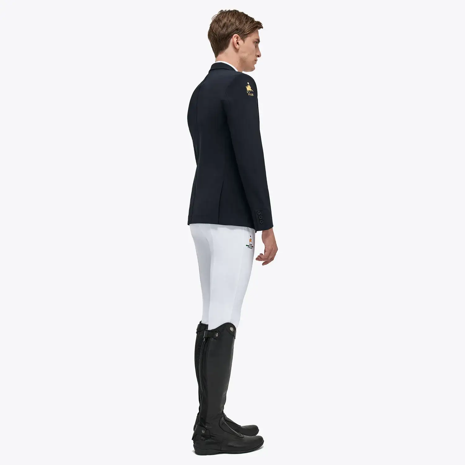 Cavalleria Toscana Men's FISE competition jacket NAVY-3