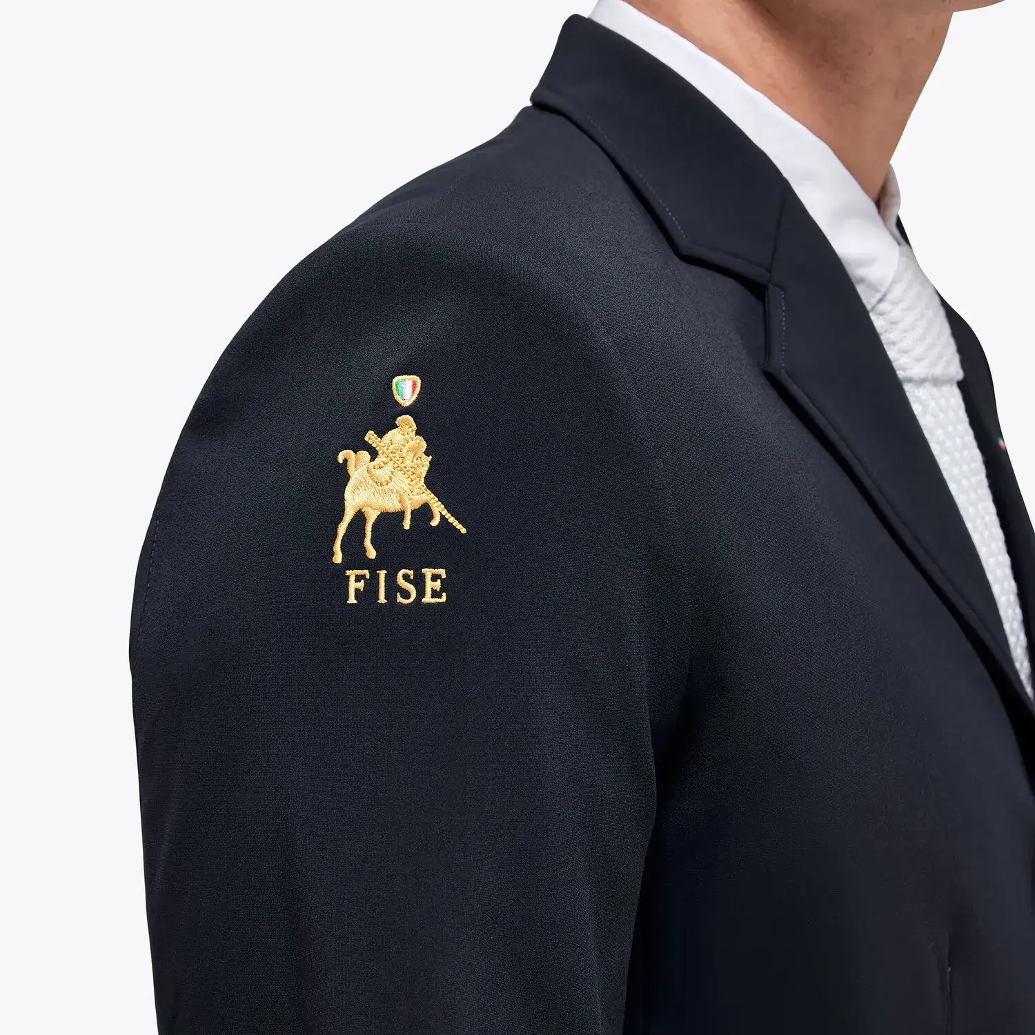 Cavalleria Toscana Men's FISE competition jacket NAVY-4