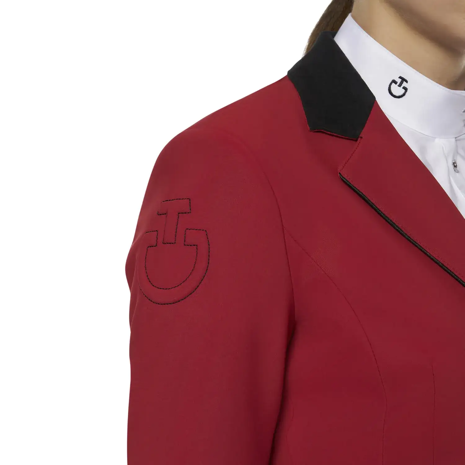 Cavalleria Toscana Women's competition riding jacket. RED-4