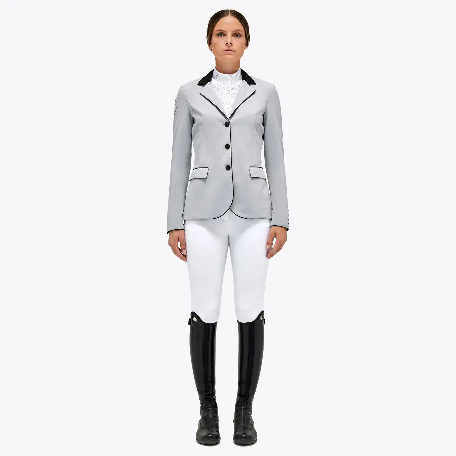 Cavalleria Toscana Girls Classic Competition Jacket - Gray - Sizes 12 main image 1