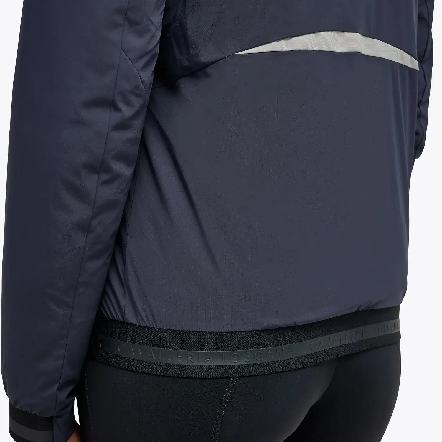 Cavalleria Toscana Women's jacket in stretch nylon NAVY-4
