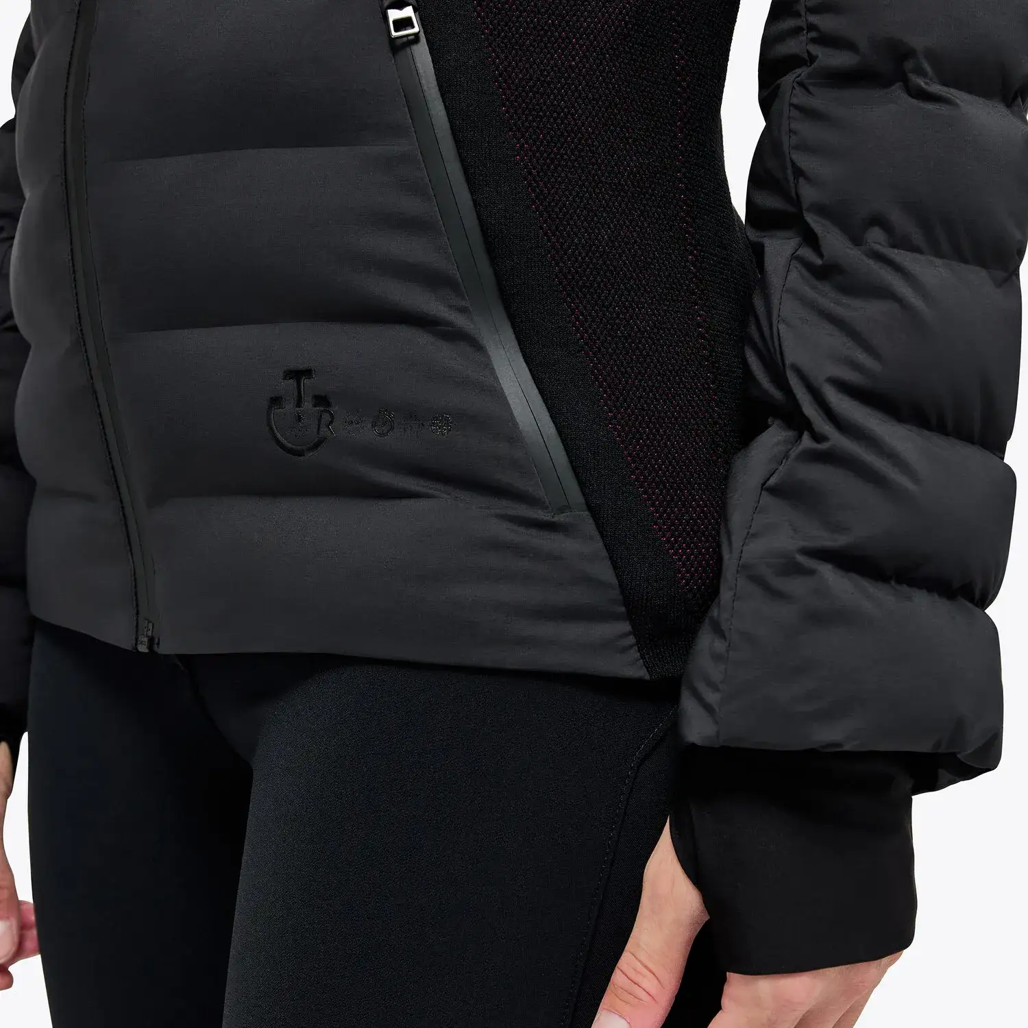Cavalleria Toscana Women's Revo nylon puffer jacket BLACK-6