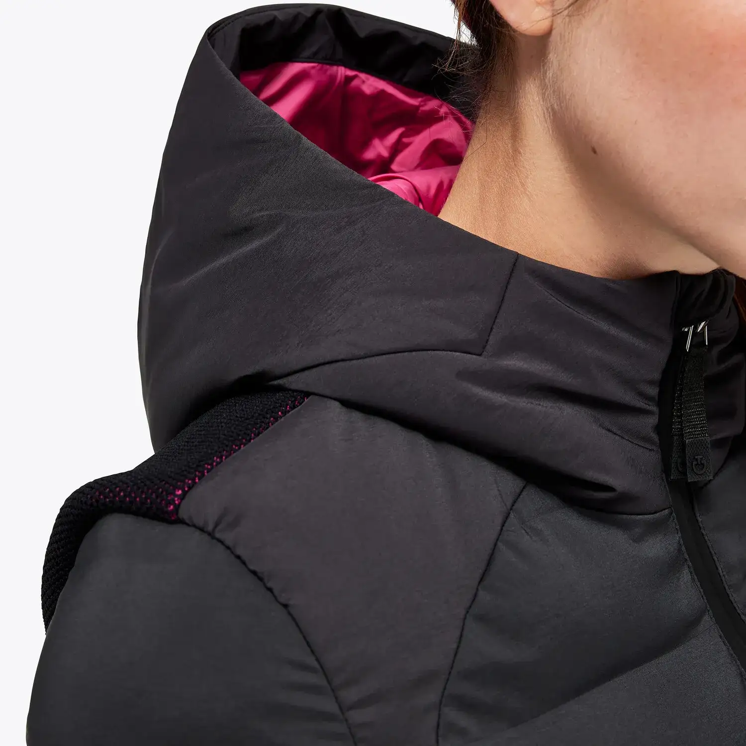 Cavalleria Toscana Women's Revo nylon puffer jacket BLACK-7