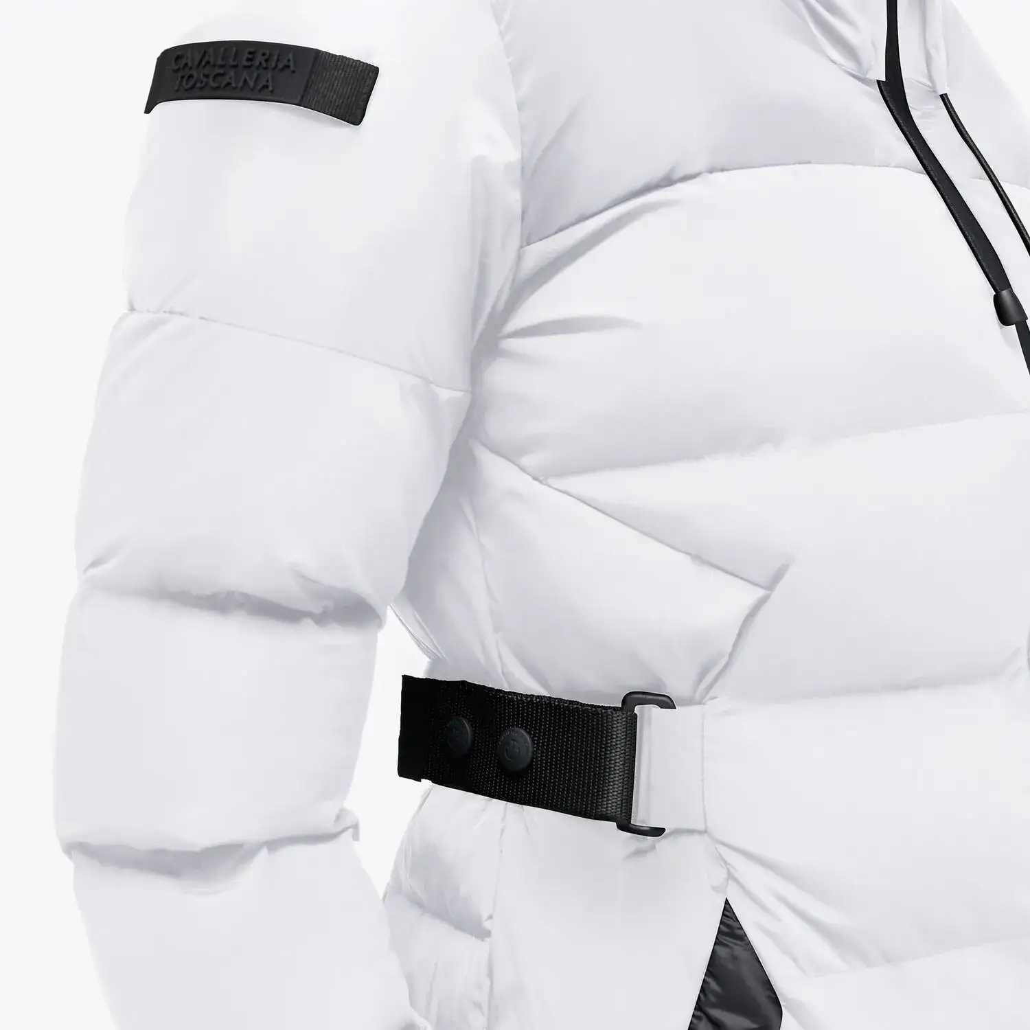 Cavalleria Toscana Women's long down jacket Off-White-3