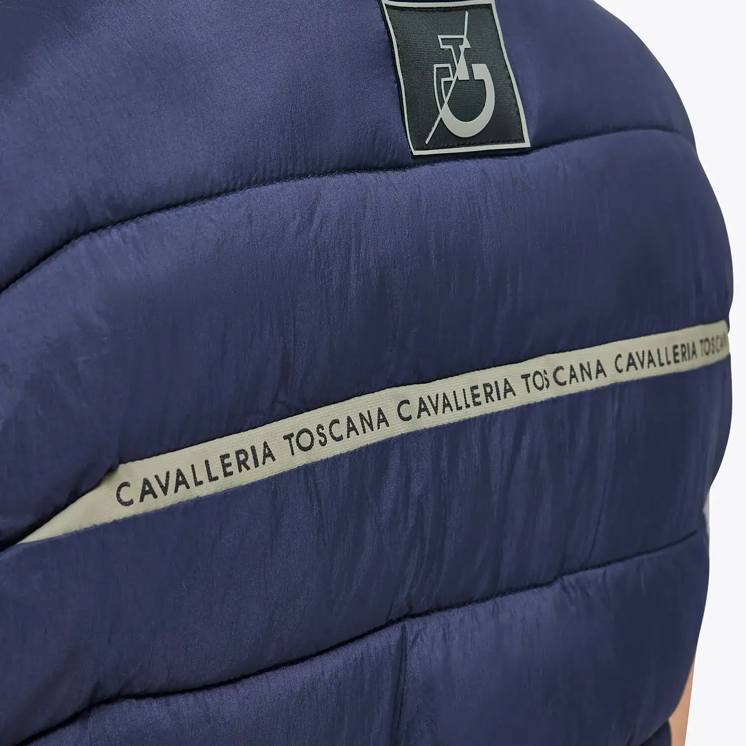 Cavalleria Toscana Women’s quilted nylon waistcoat SMOKEY BLUE-6