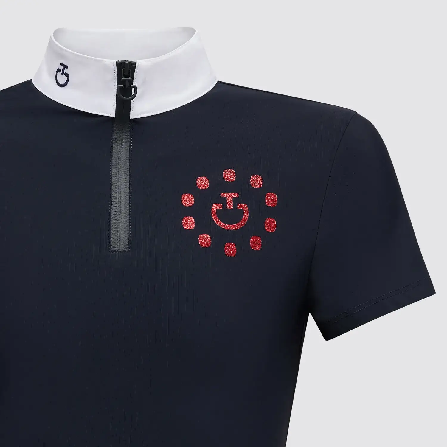 Cavalleria Toscana Girl's competition polo NAVY-3