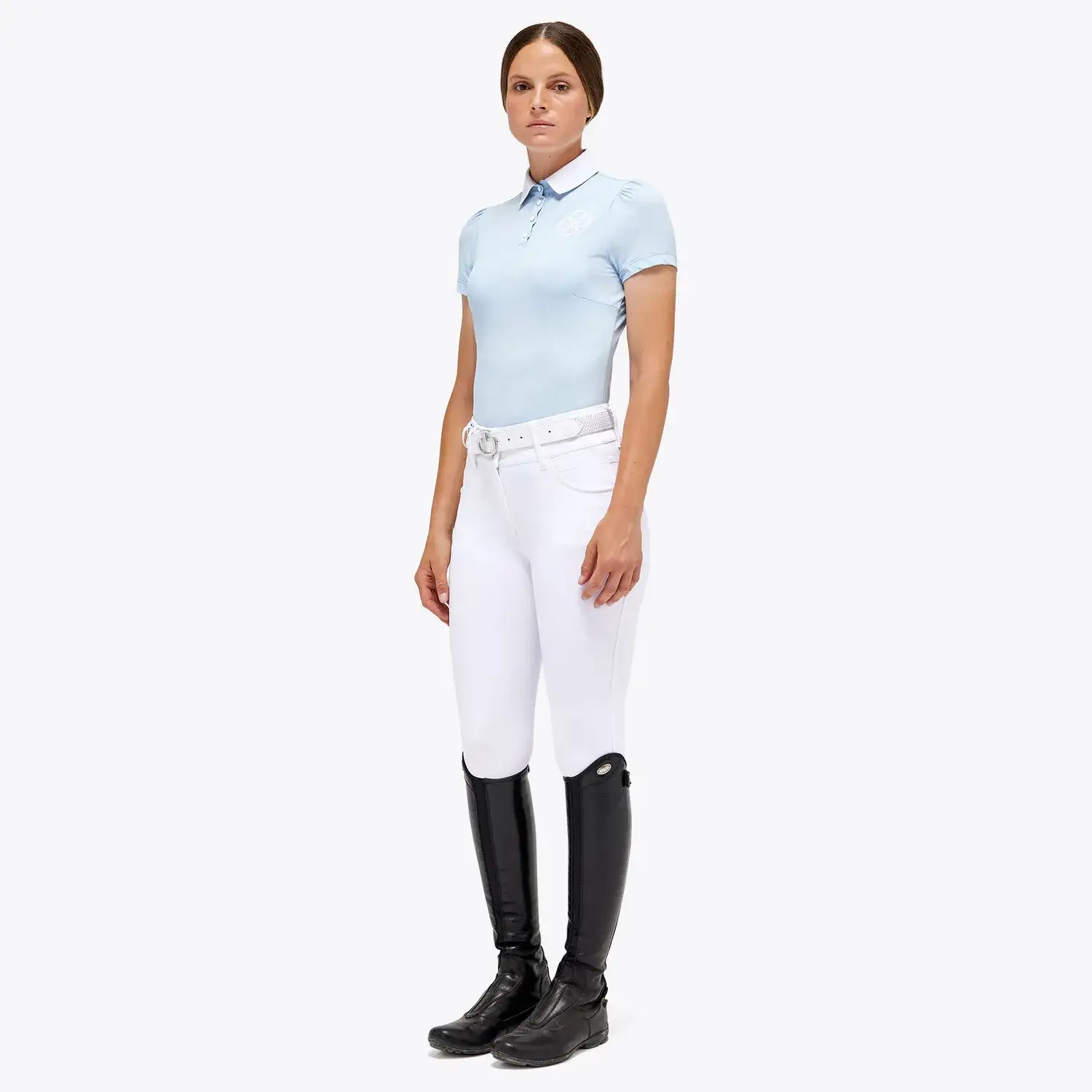 Cavalleria Toscana Lightweight Training Polo POWDER BLUE-2