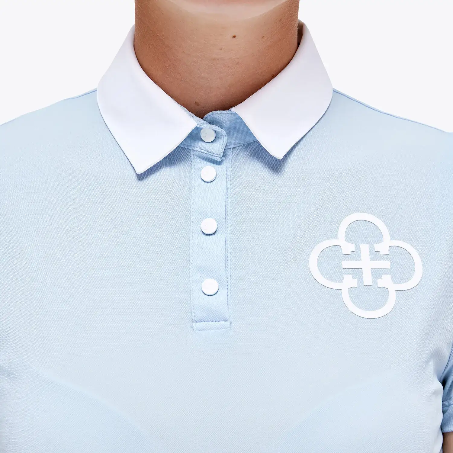 Cavalleria Toscana Lightweight Training Polo POWDER BLUE-5