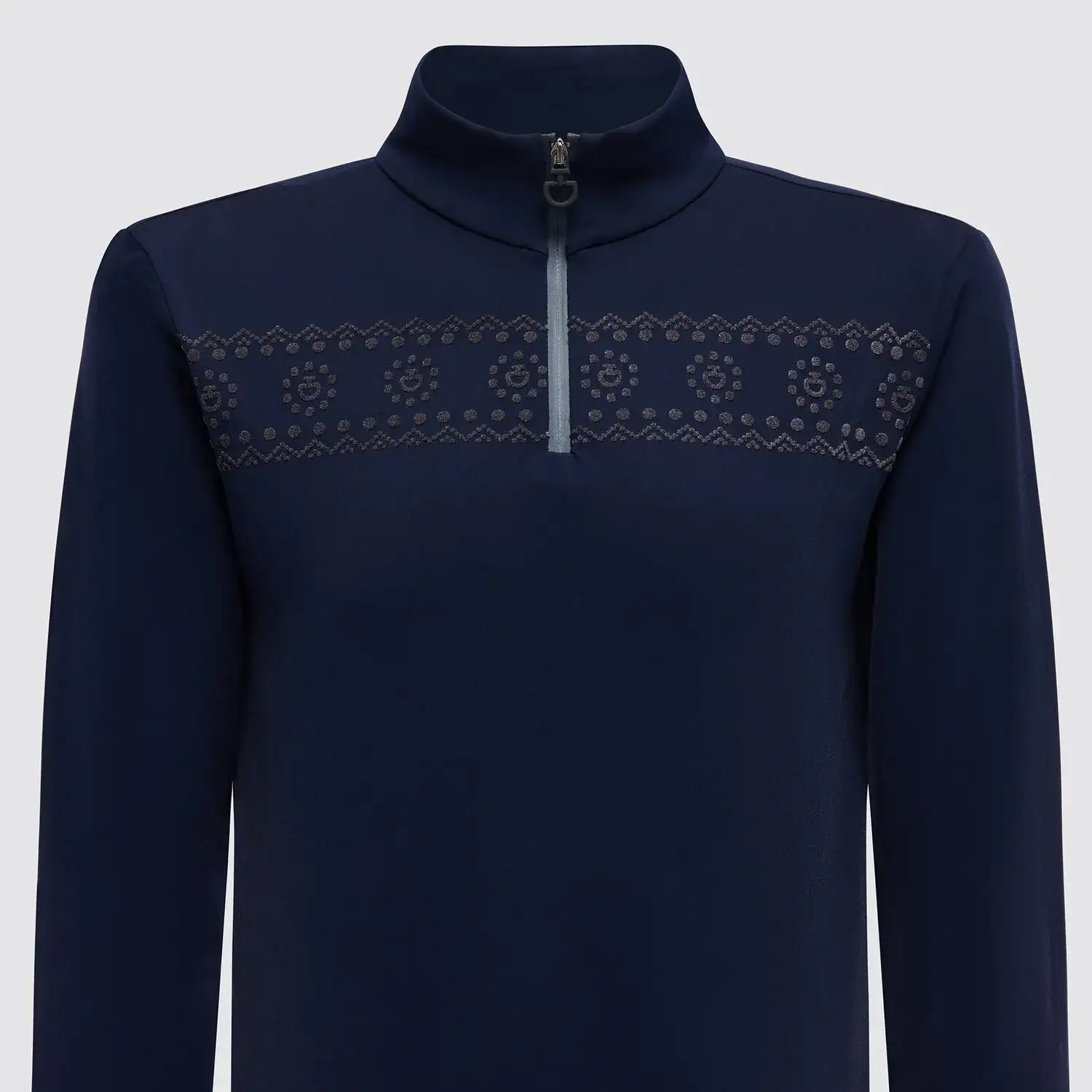 Cavalleria Toscana Unisex training polo NAVY-3