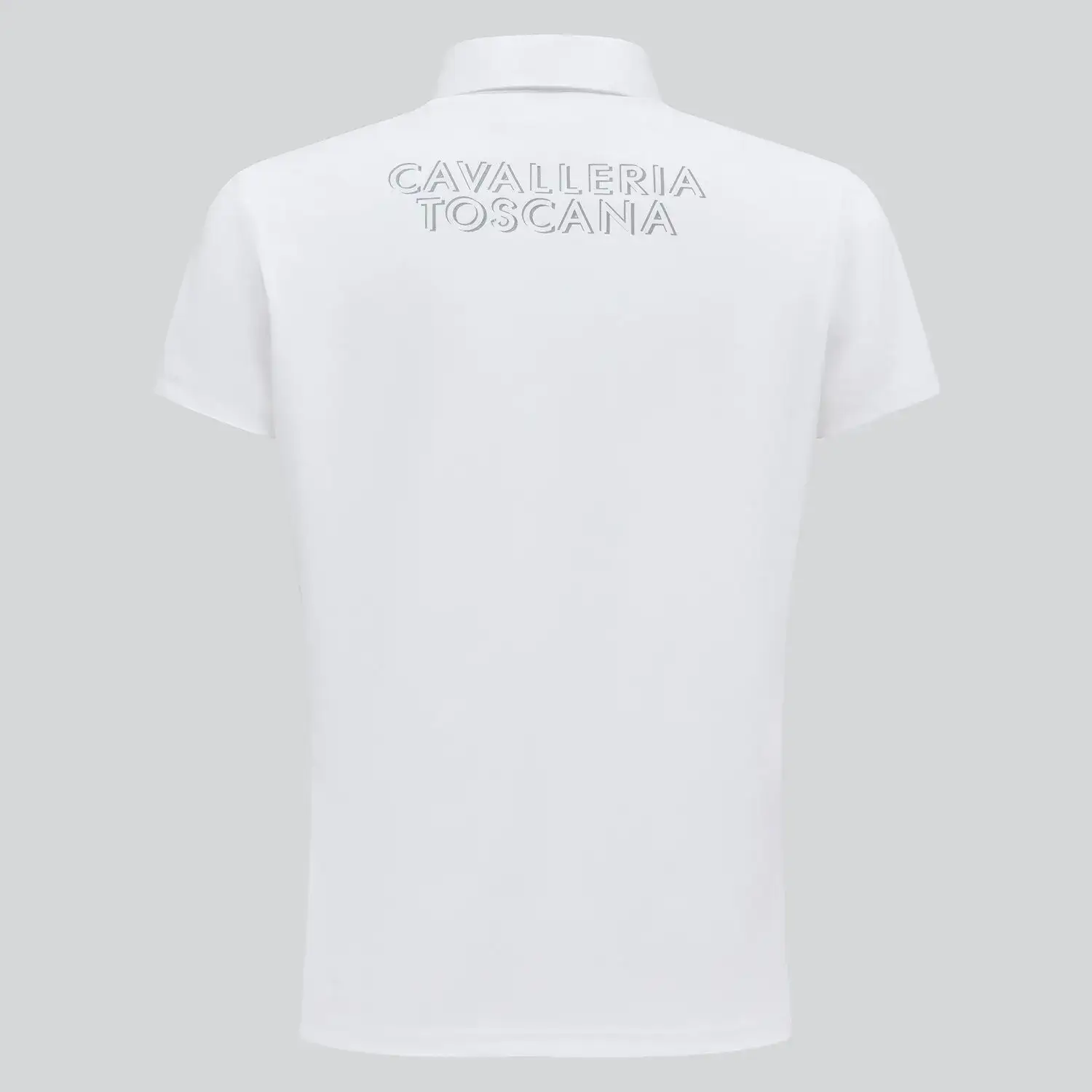 Cavalleria Toscana Boy's competition polo shirt WHITE/KNIT-2