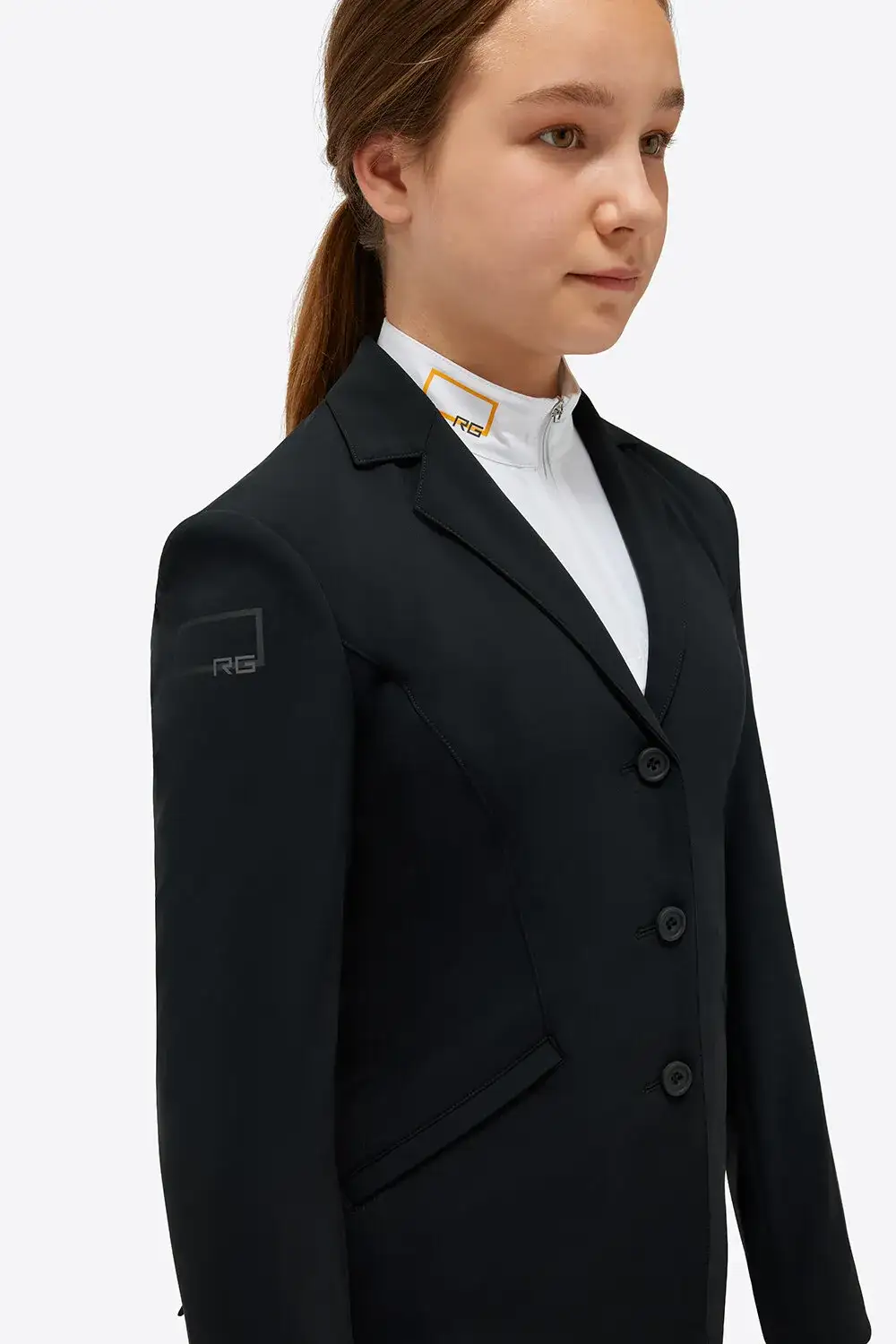 Rider's Gene Rider's Gene girl competition jacket BLACK-3