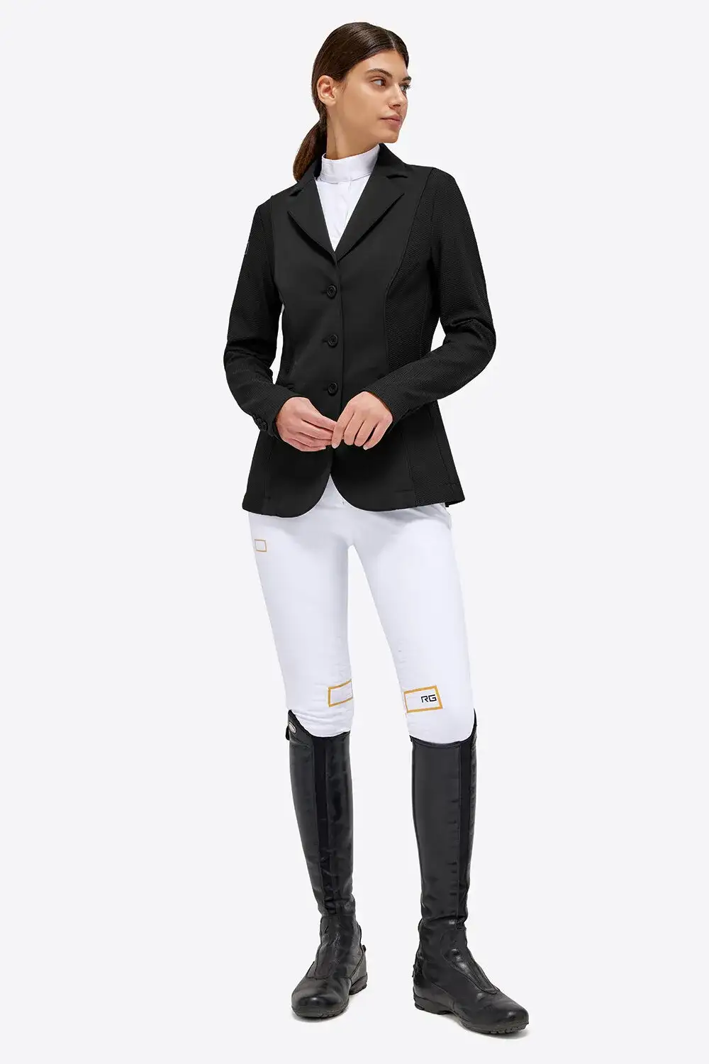 Rider's Gene Rider's Gene women's competition jacket with buttons BLACK/MUSTAD-2