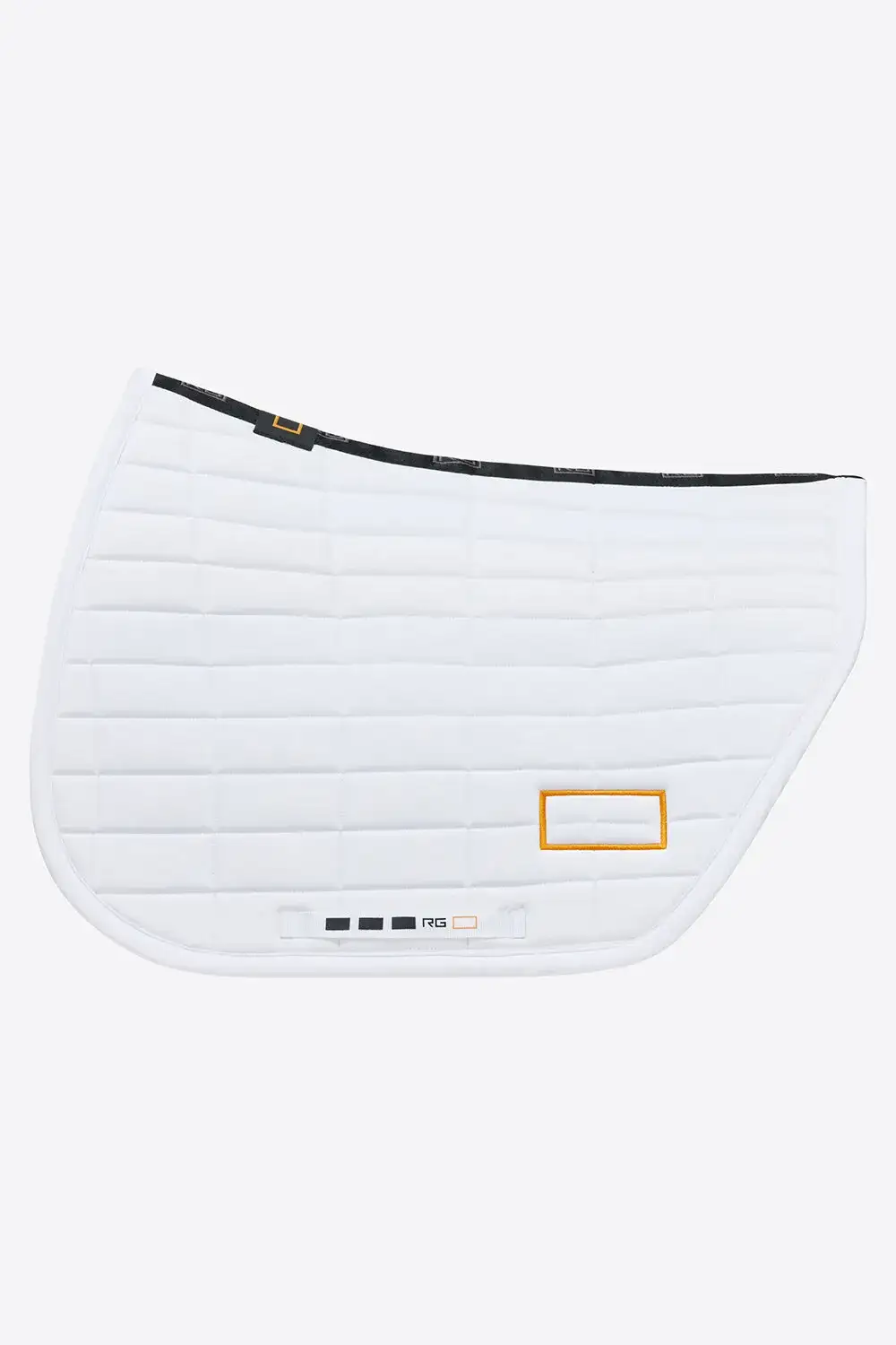 Rider's Gene RG Rectangular Quilt Jumping Saddle Pad WHITE-1