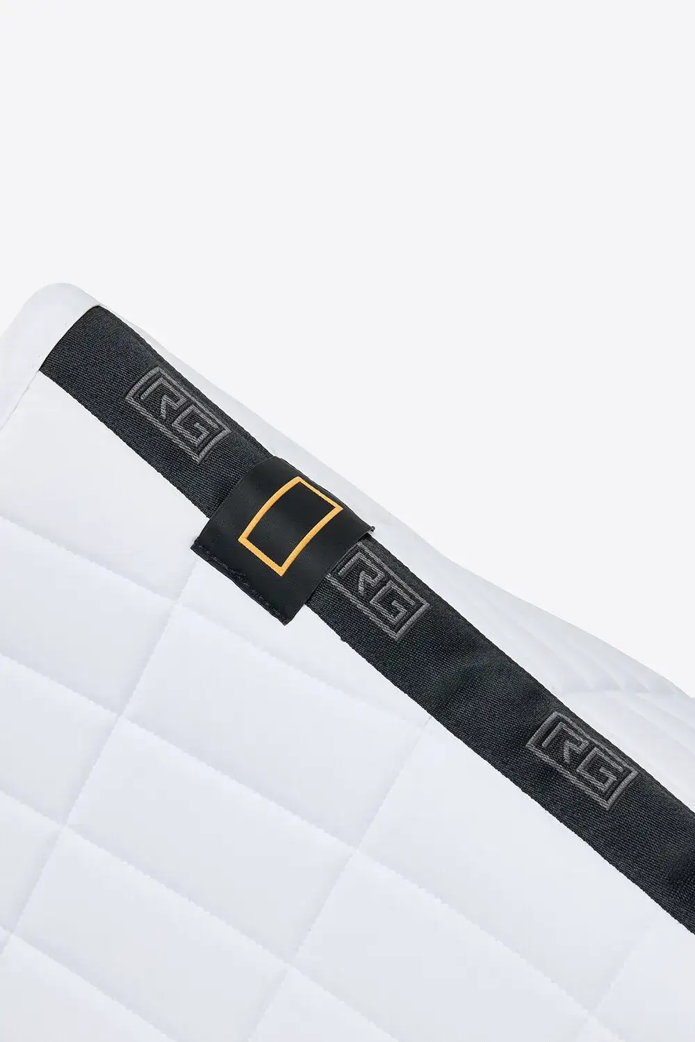 Rider's Gene RG Rectangular Quilt Dressage Saddle Pad WHITE-4