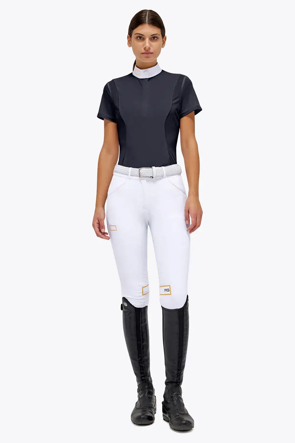 Rider's Gene RG Jersey and Mesh S/S Competition Polo NAVY-1