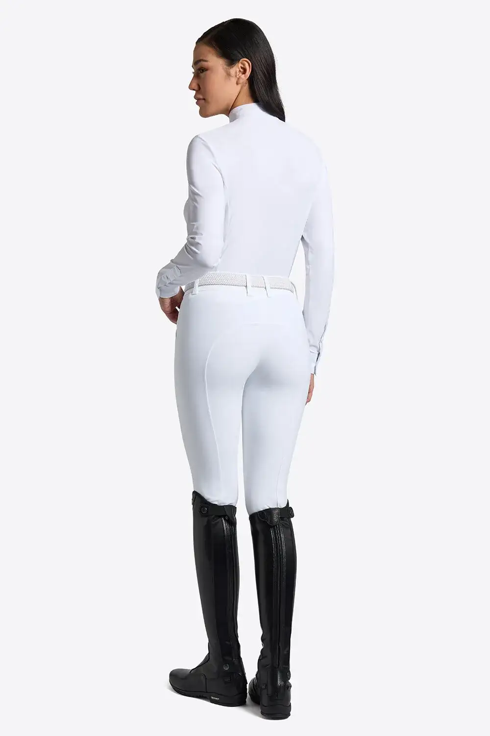 Rider's Gene Rider's Gene woman competition shirt WHITE/KNIT-2