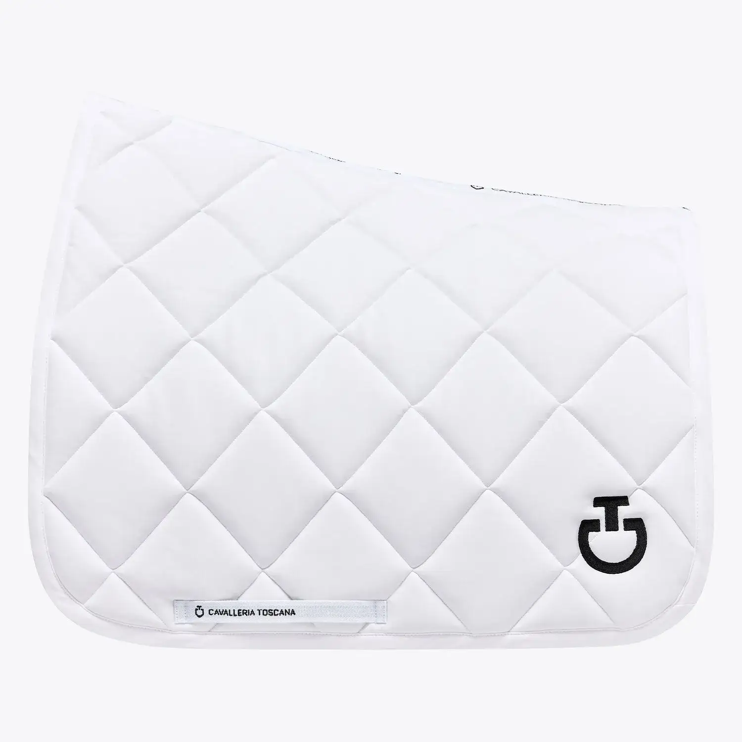 Cavalleria Toscana Dressage horse saddle pad WHITE/KNIT-1