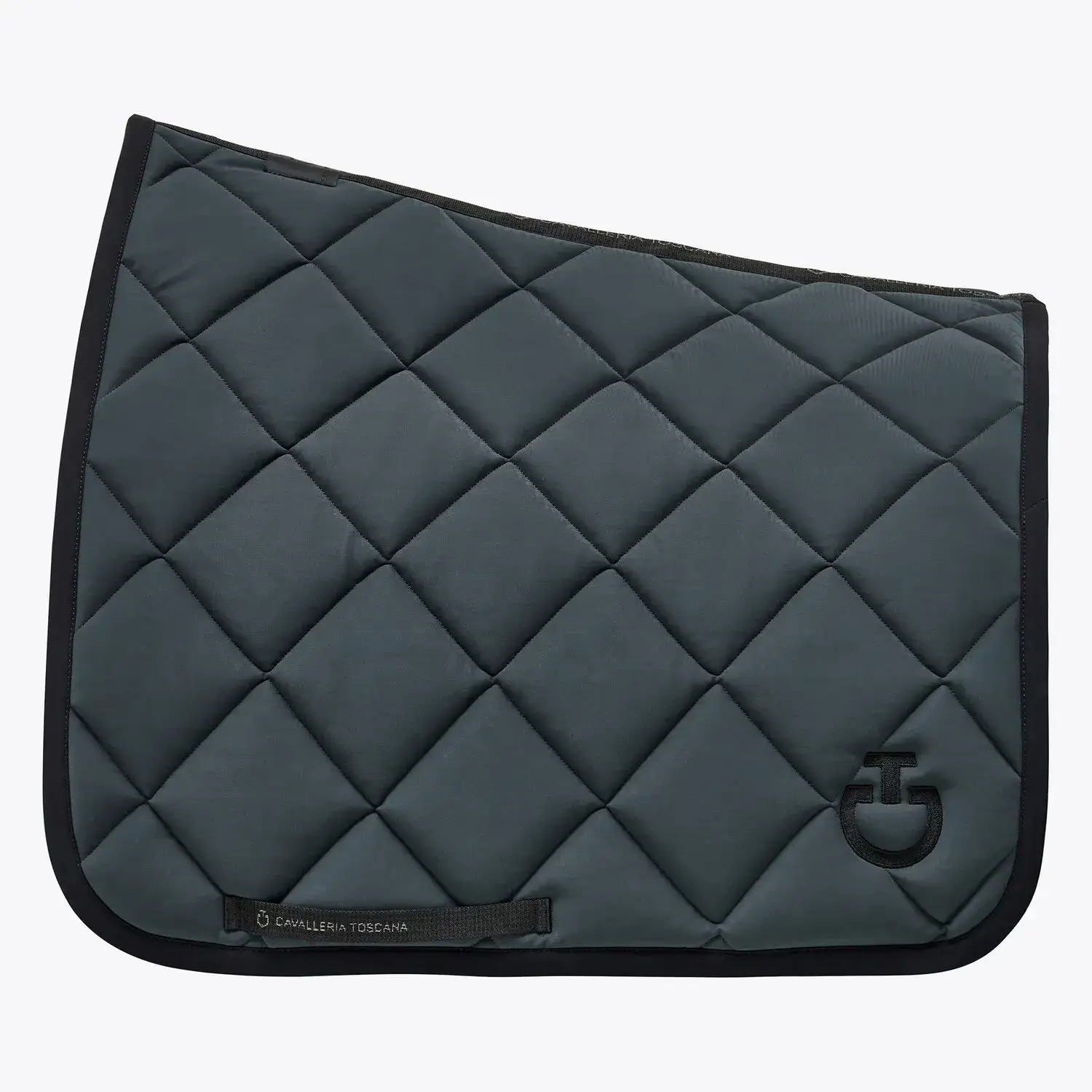 Cavalleria Toscana Sottosella da dressage con trapuntatura a rombi. DARK GREY/BLACK-1