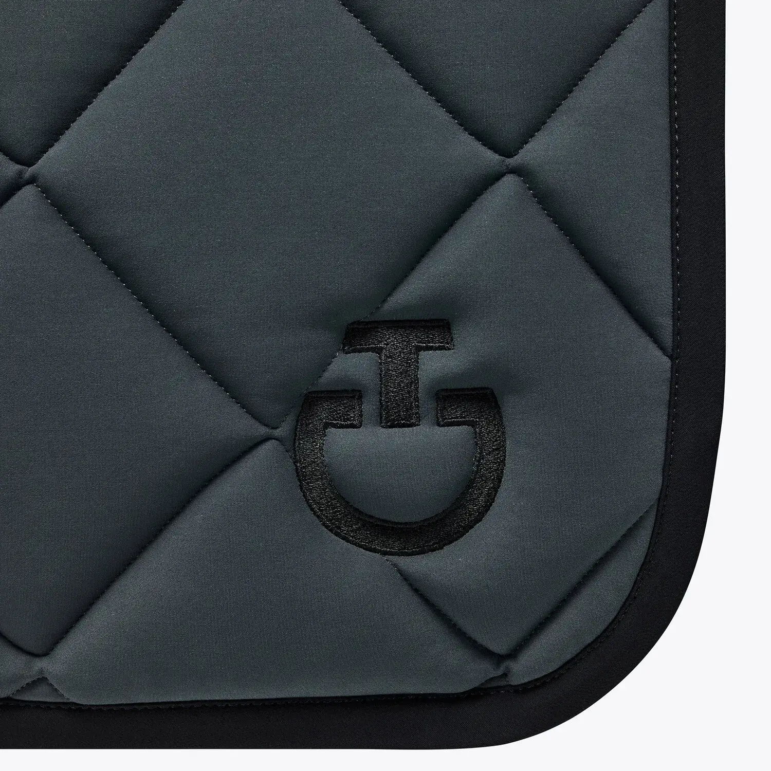 Cavalleria Toscana Sottosella da dressage con trapuntatura a rombi. DARK GREY/BLACK-2