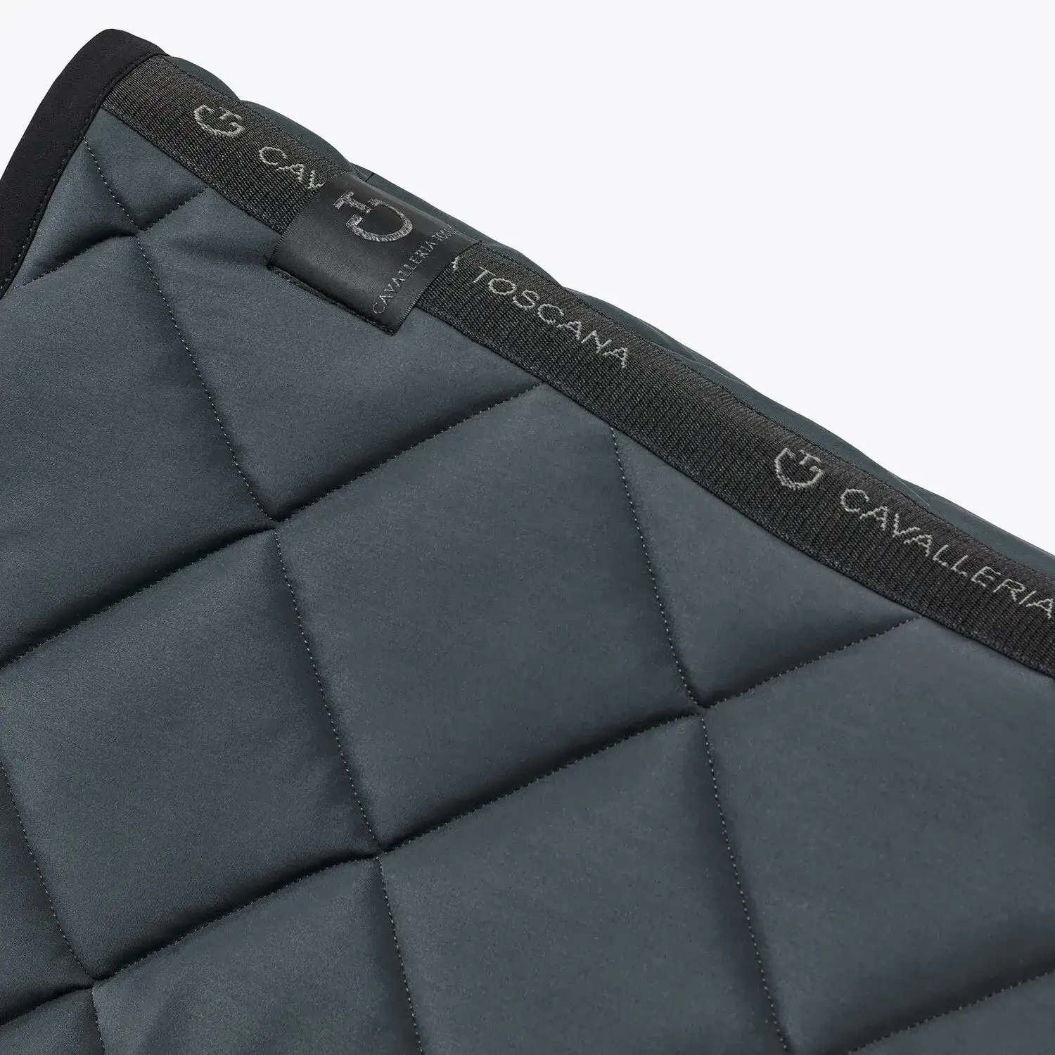 Cavalleria Toscana Sottosella da dressage con trapuntatura a rombi. DARK GREY/BLACK-4