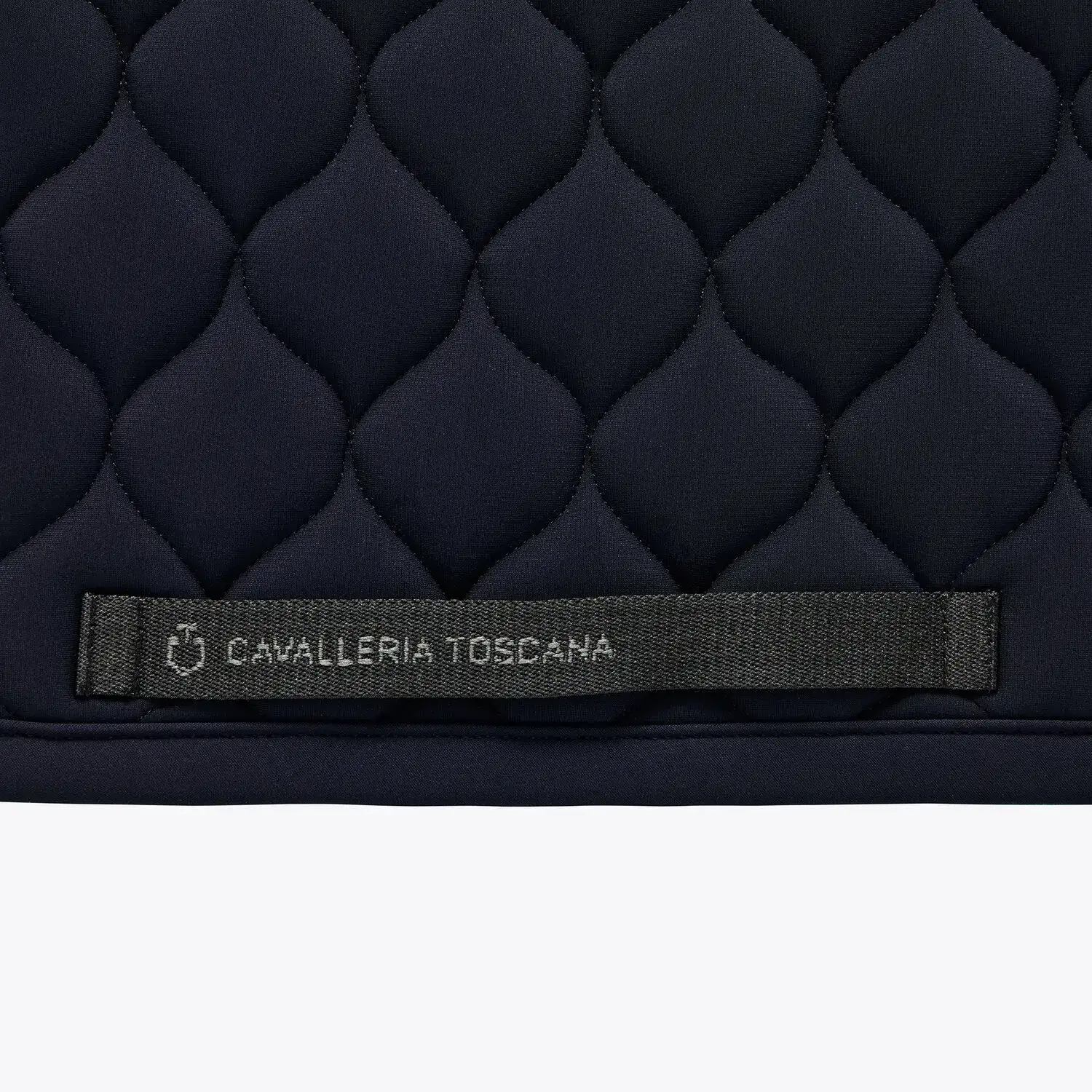 Cavalleria Toscana Sottosella da salto con trapuntatura circolare NAVY Logo NAVY-3