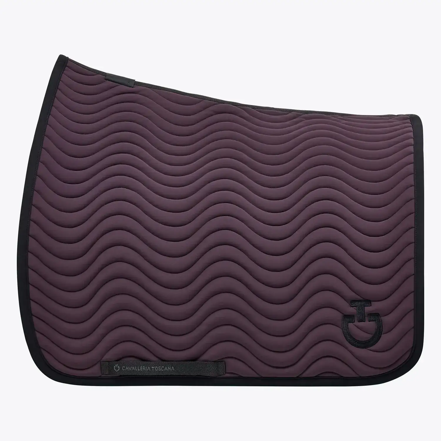 Cavalleria Toscana Sottosella da dressage in cotone trapuntato DARK PURPLE-1