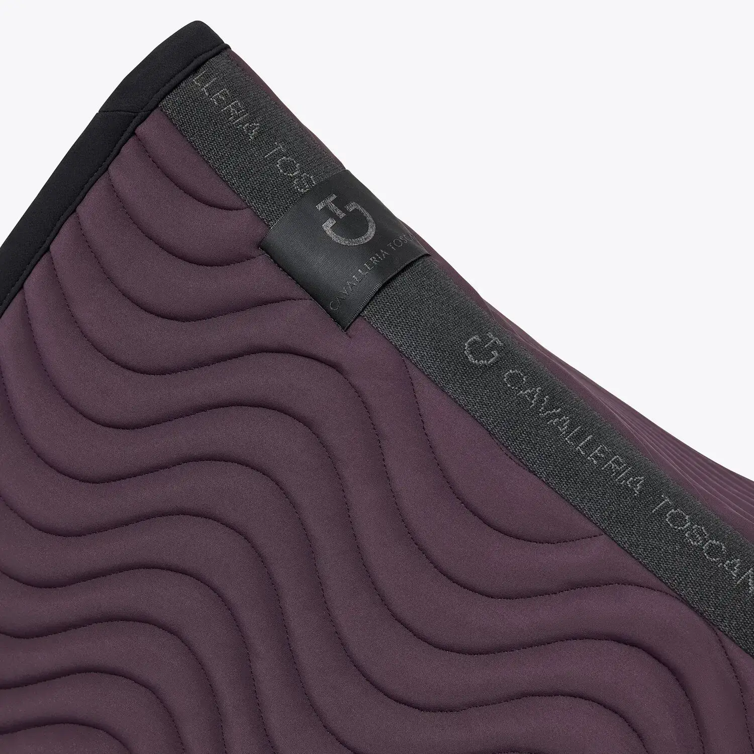 Cavalleria Toscana Sottosella da dressage in cotone trapuntato DARK PURPLE-3