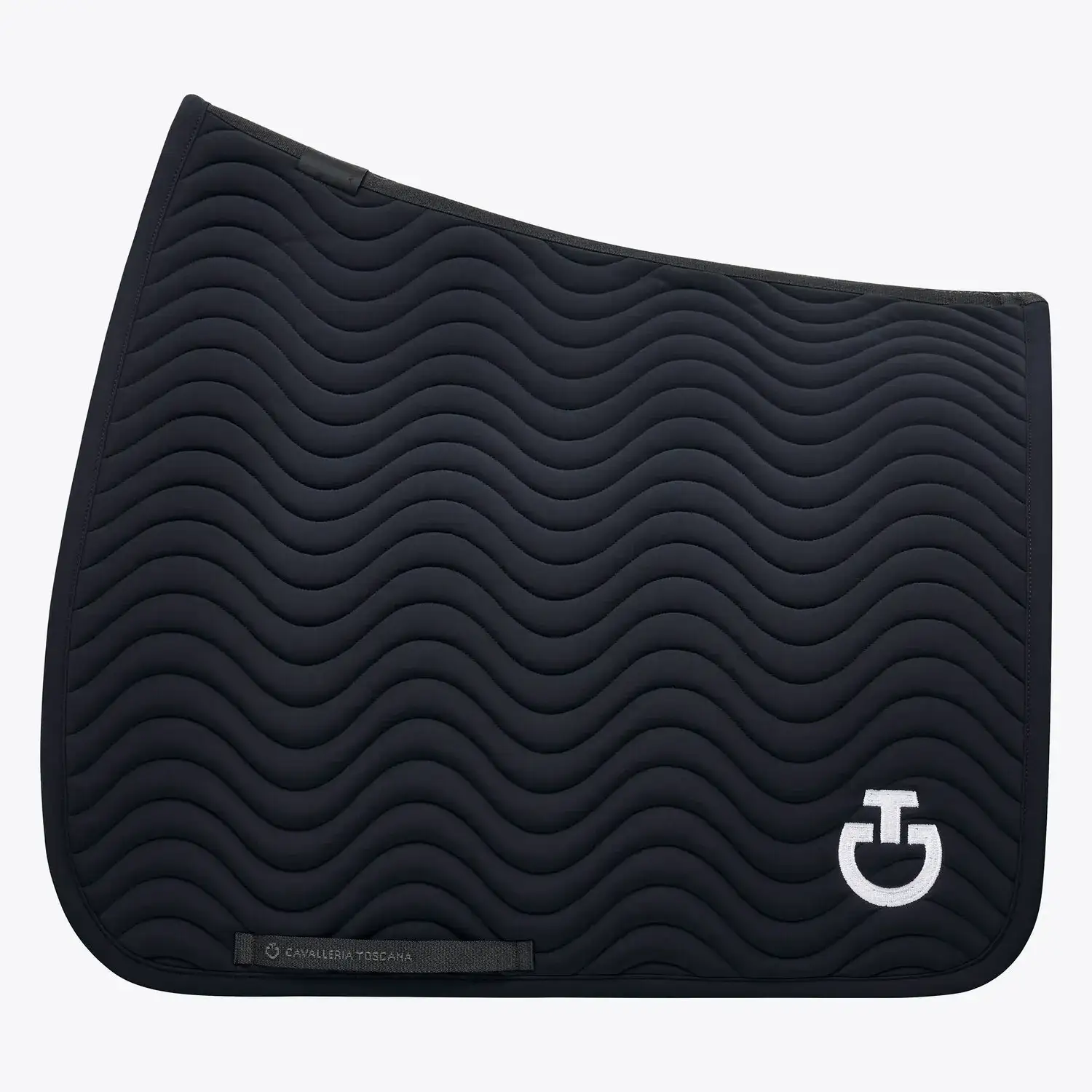 Cavalleria Toscana Quilted cotton dressage saddle pad NAVY-1