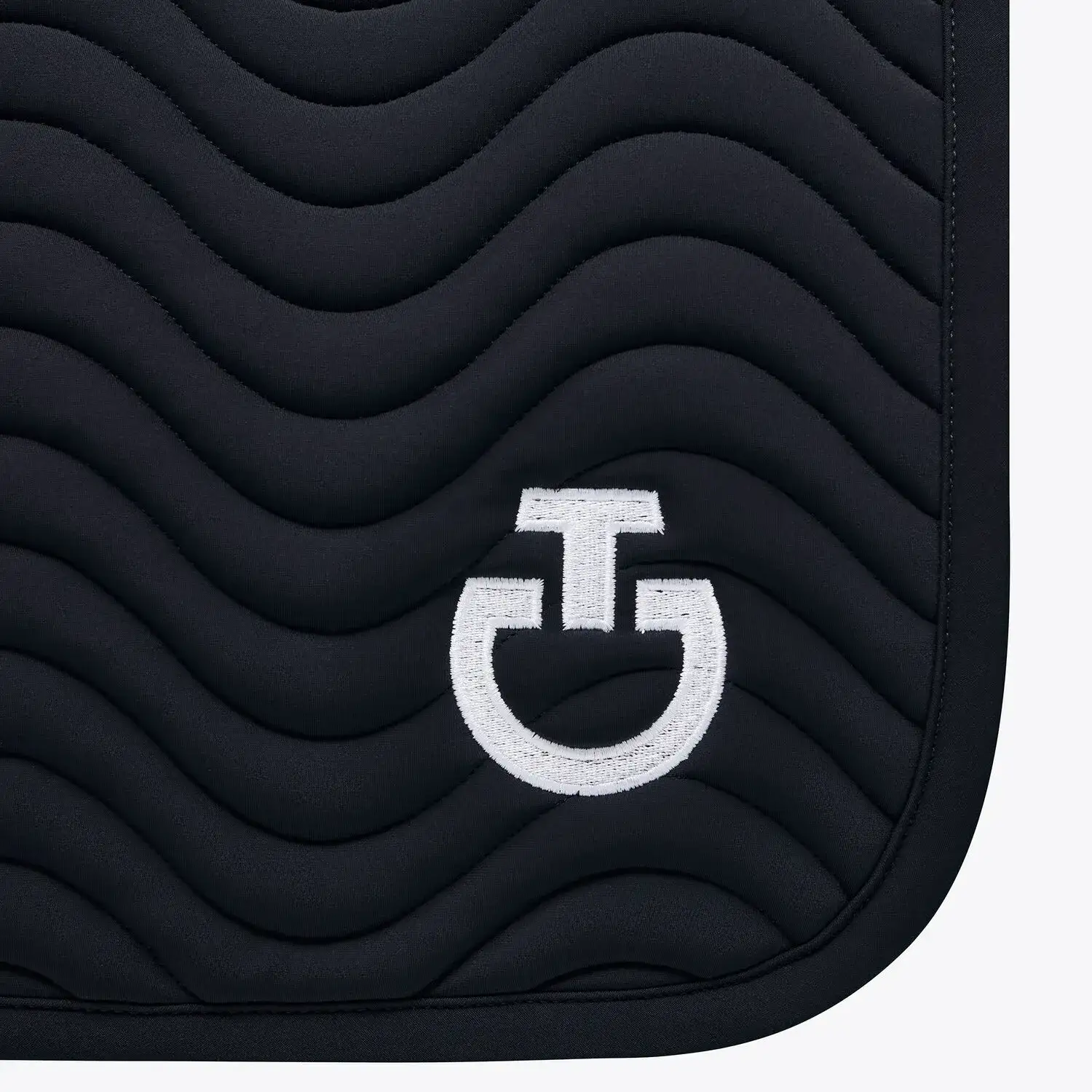 Cavalleria Toscana Quilted cotton dressage saddle pad NAVY-2