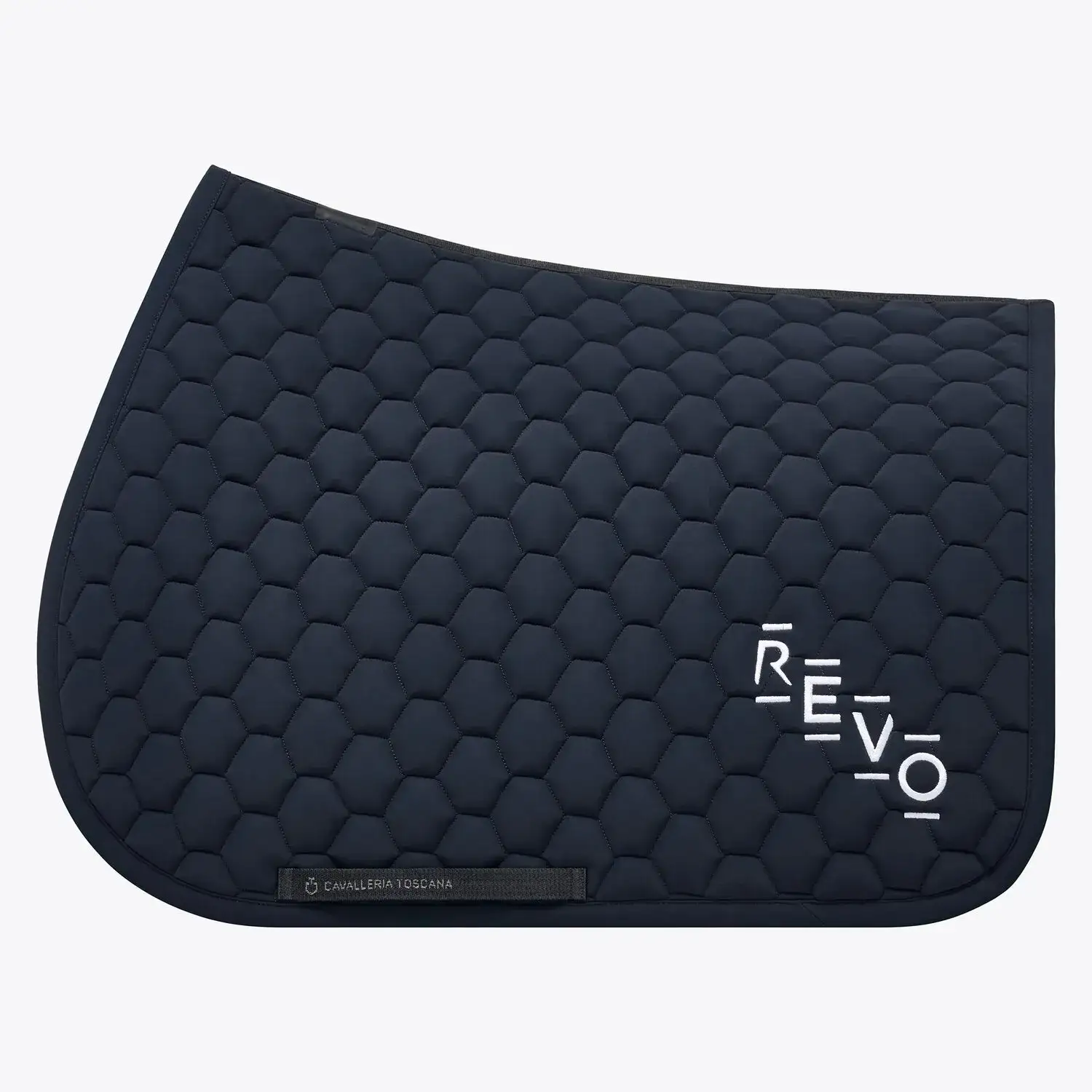 Cavalleria Toscana Quilted cotton jumping saddle pad NAVY-1