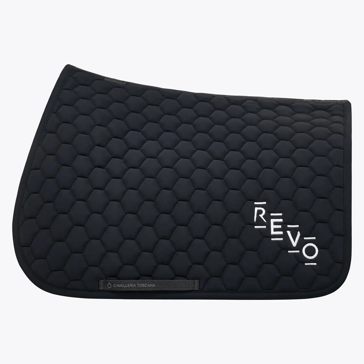 Cavalleria Toscana Quilted cotton jumping saddle pad BLACK-1